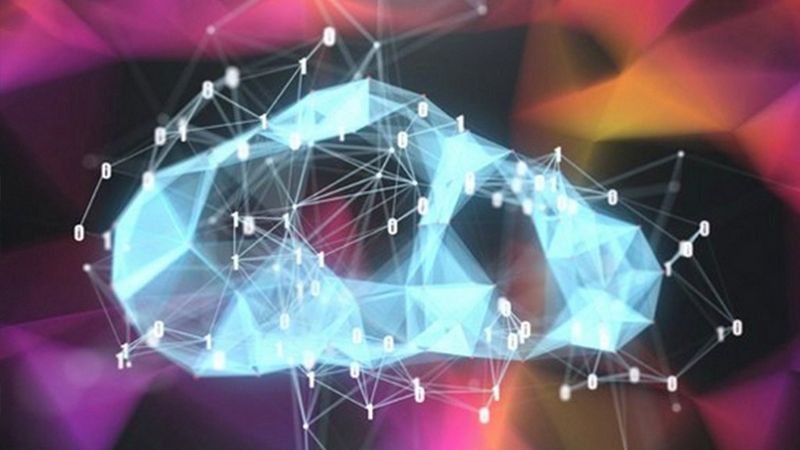 a graphic image of a cloud with numbers floating around the cloud