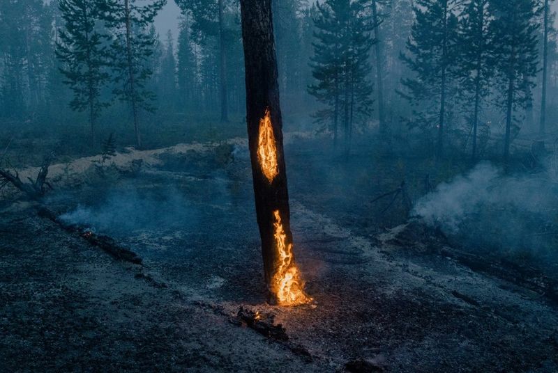 ‘As frozen Land Burns’ by Nana Heitmann photograph   