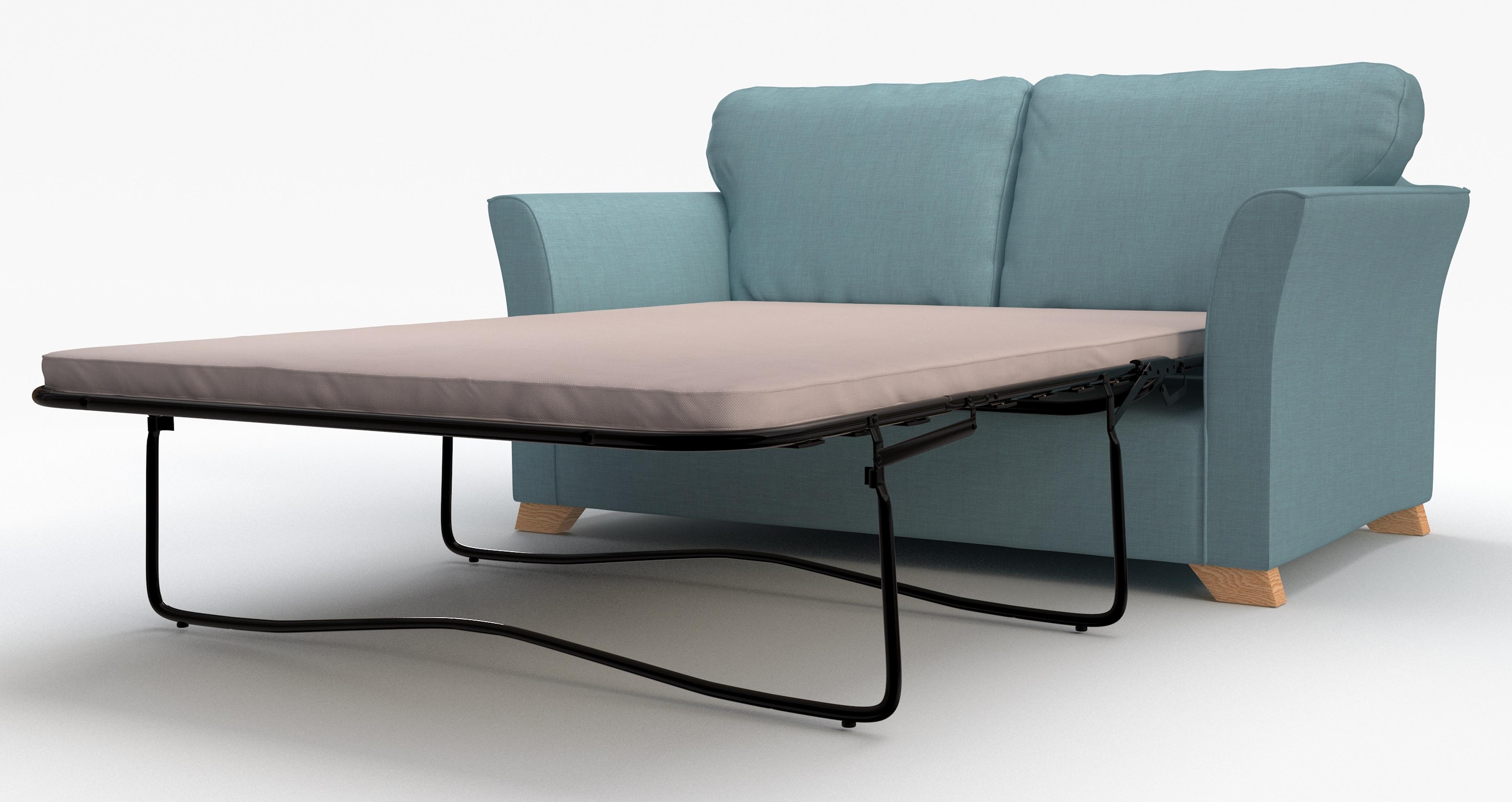 DFS Zuma Sky Blue Fabric Range 3 Seater, 2 Str, Sofa Bed, Armchair or