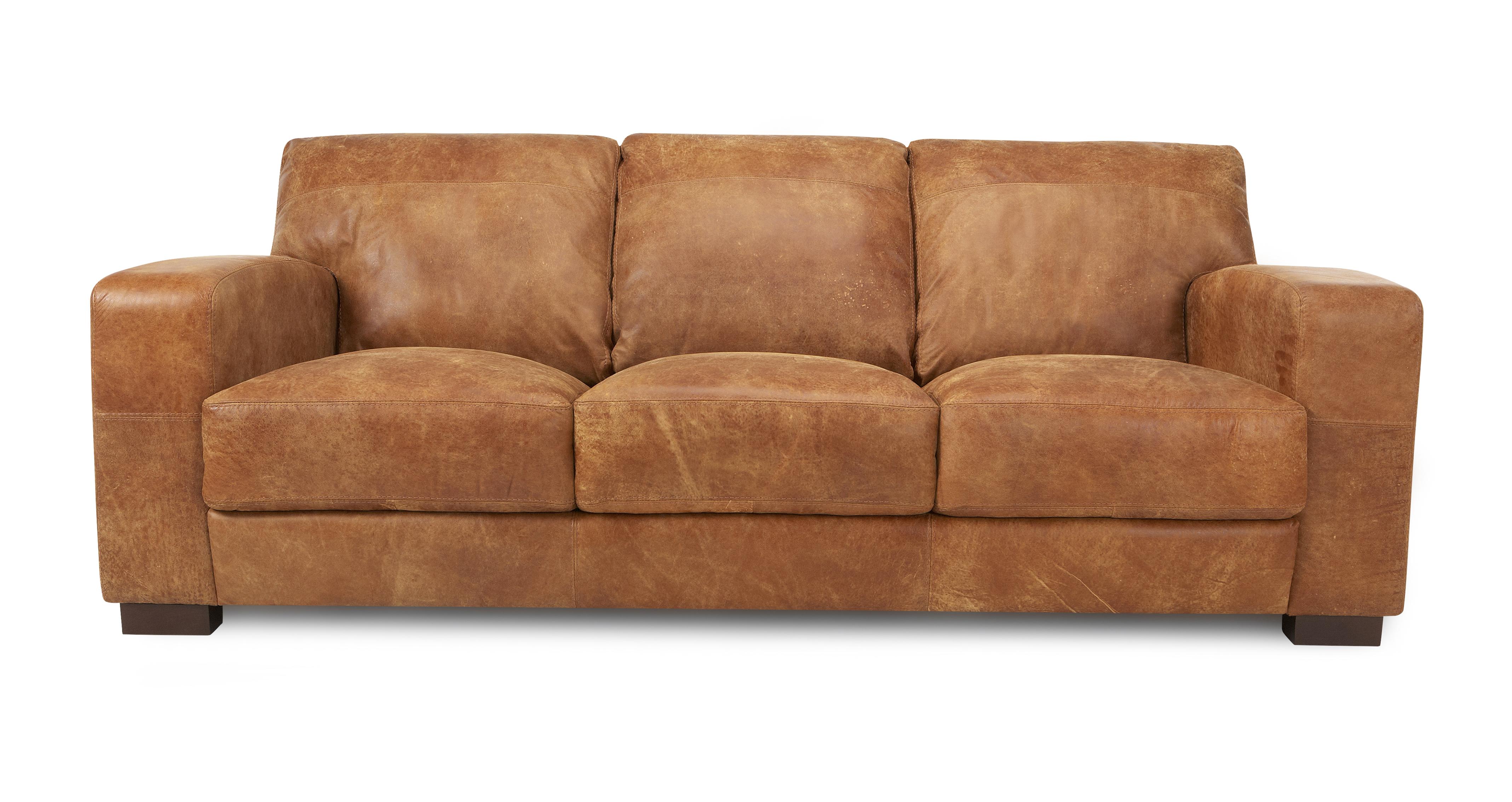 three seater leather sofa