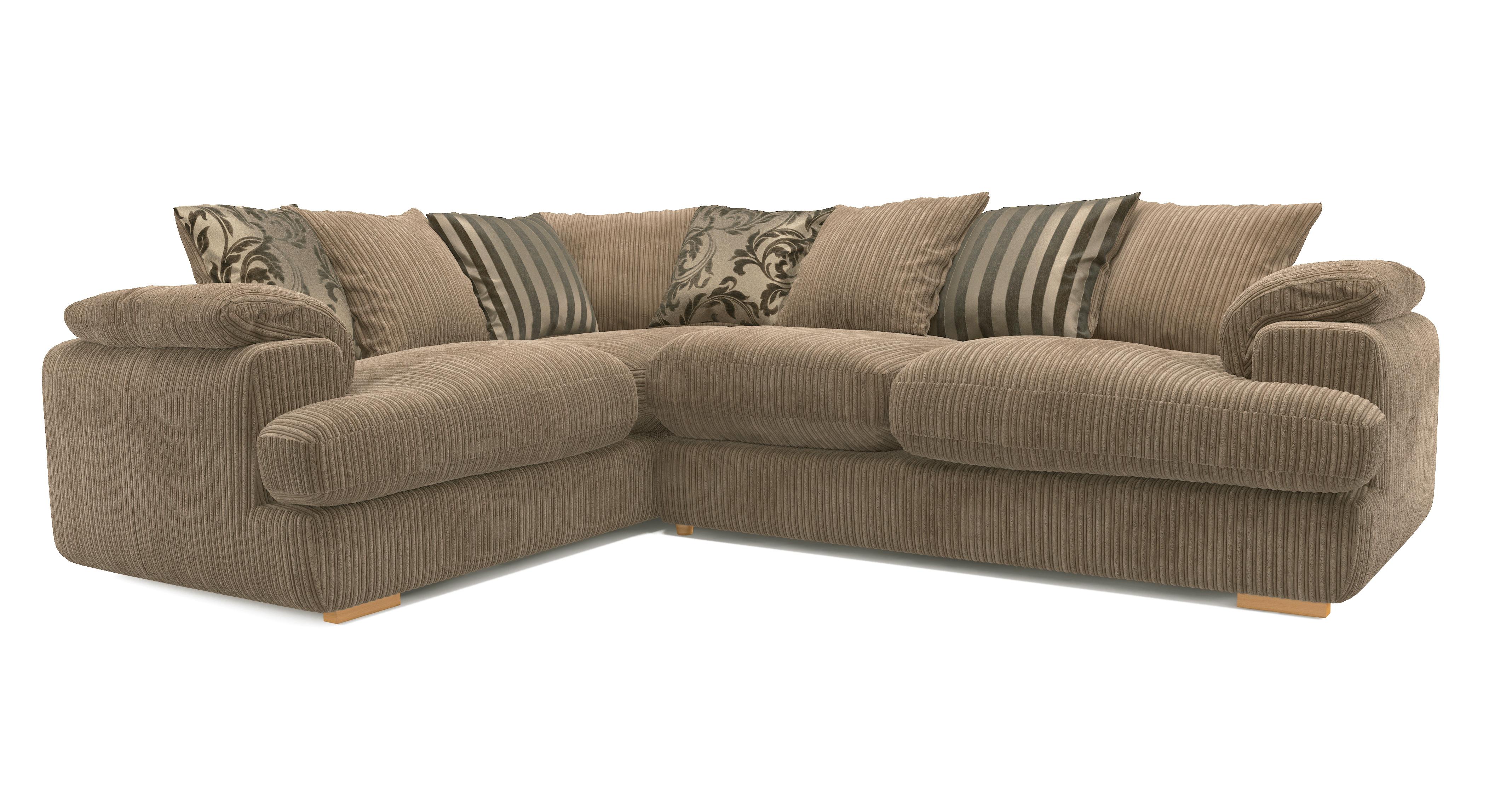 Celine Right Arm Facing 2 Seater Pillow Back Corner Sofa DFS