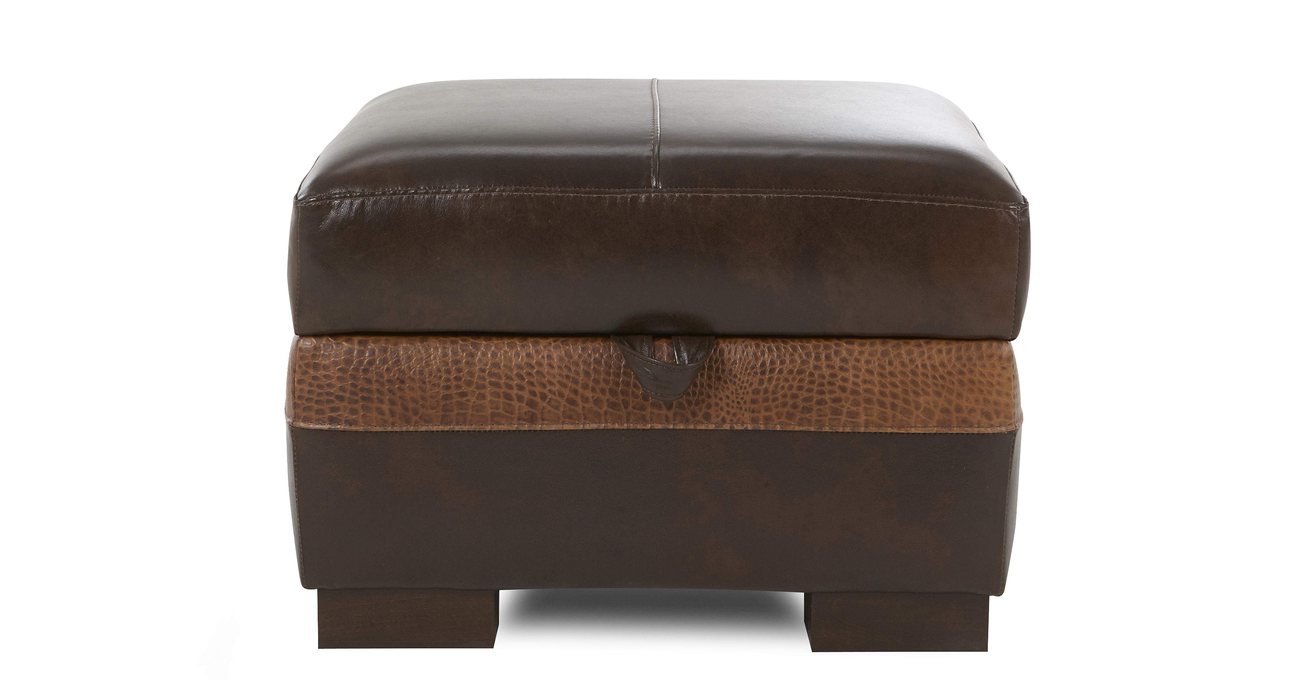 DFS Creation Set Mahogany / Brown Corner Sofa with Chair and Foot