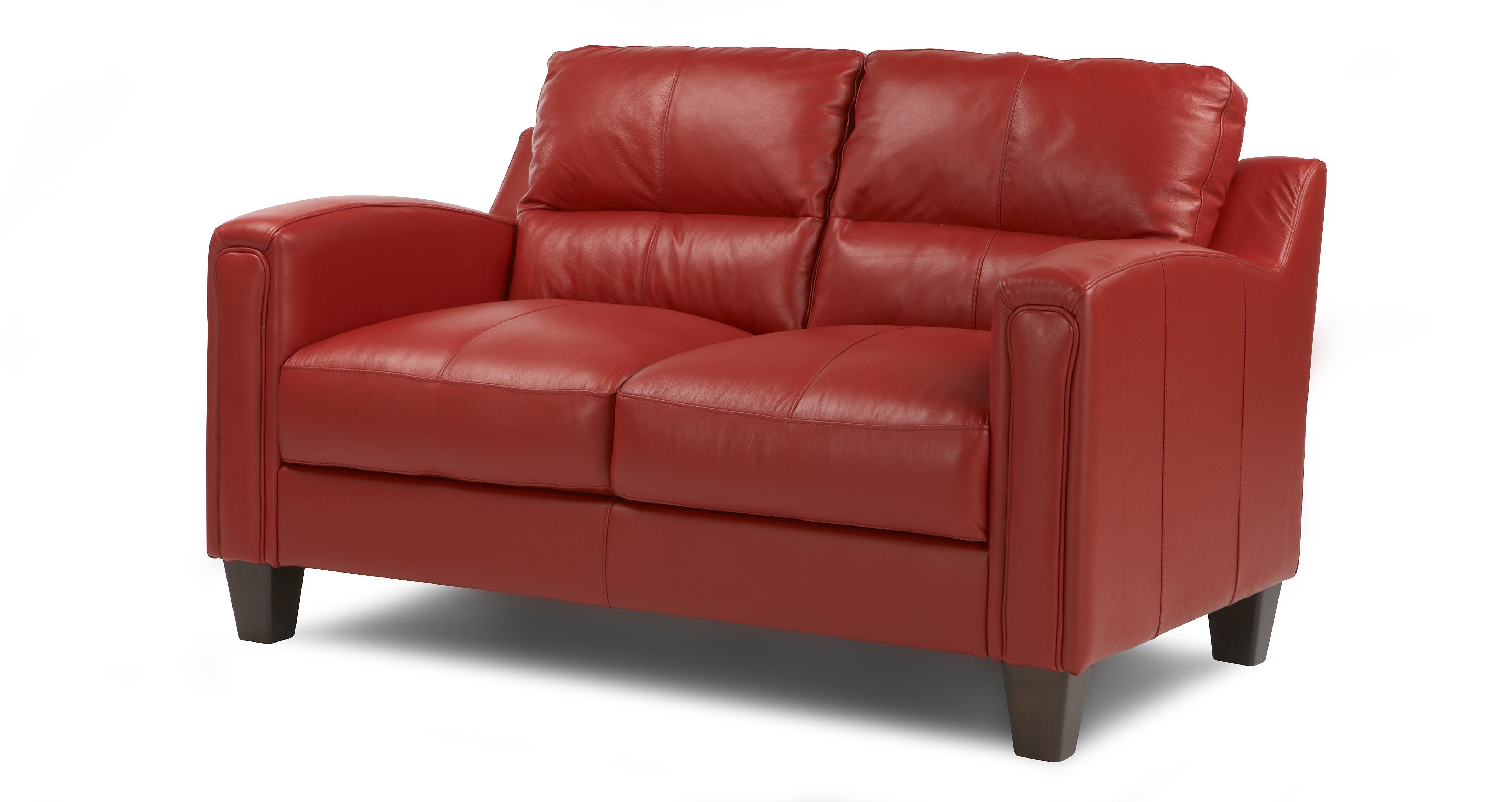 dfs red leather sofa sale