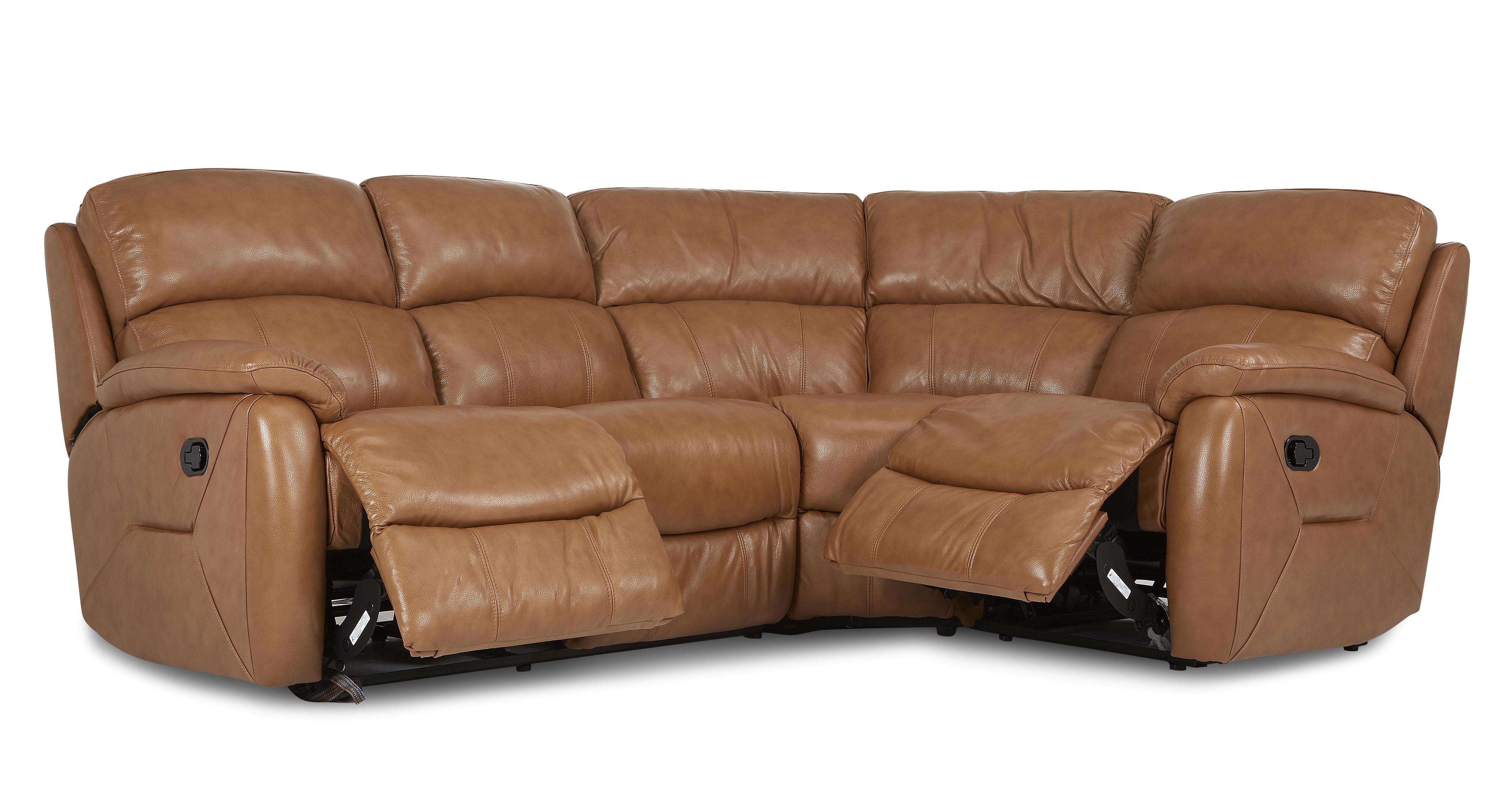 left hand leather recliner corner sofa