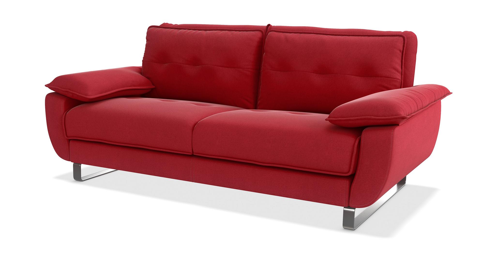 DFS Fling Red Fabric 3 Seater Sofa Bed EBay