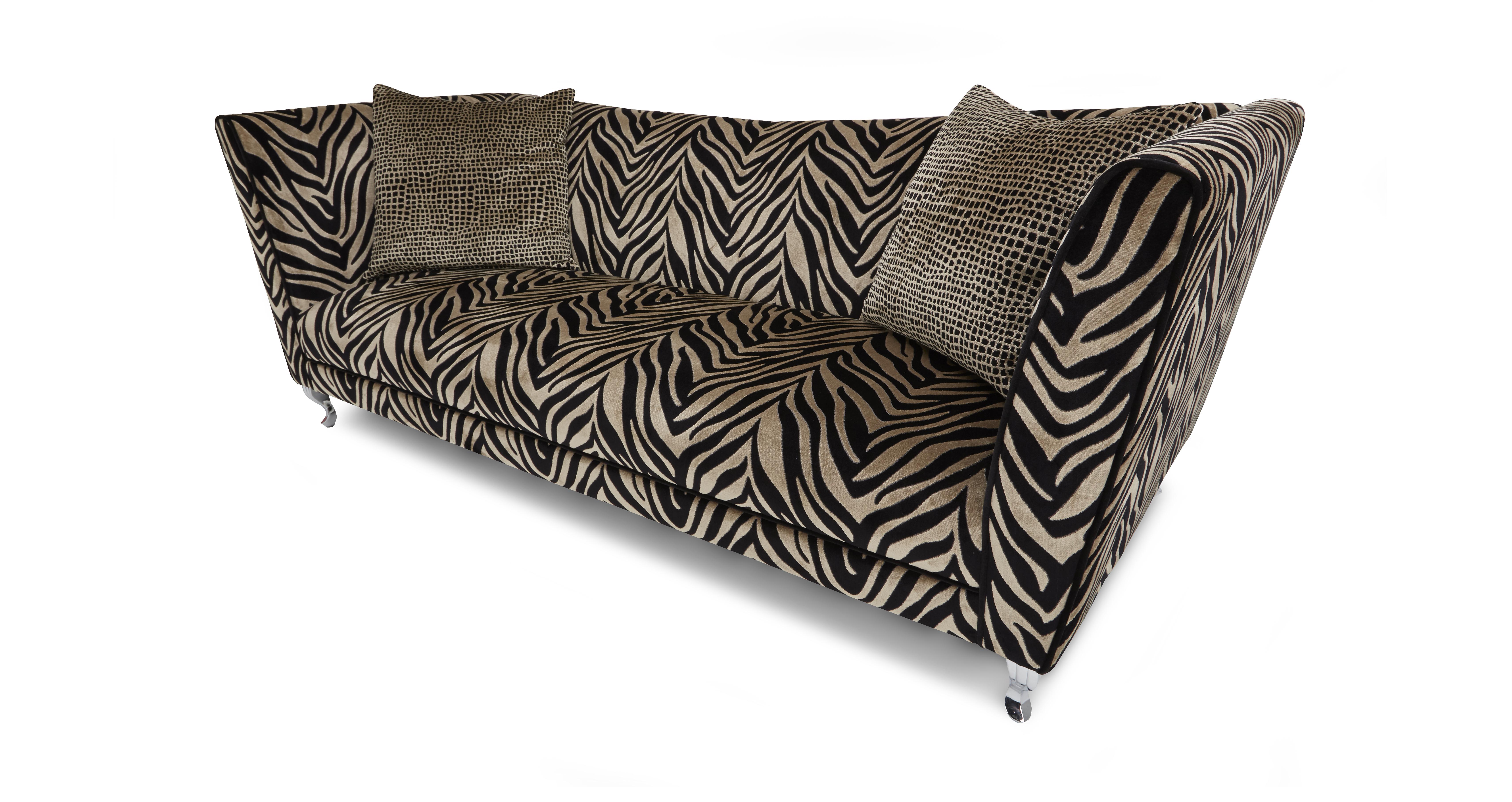 Madagascar Tiger Pattern 4 Seater Sofa Madagascar DFS Banken