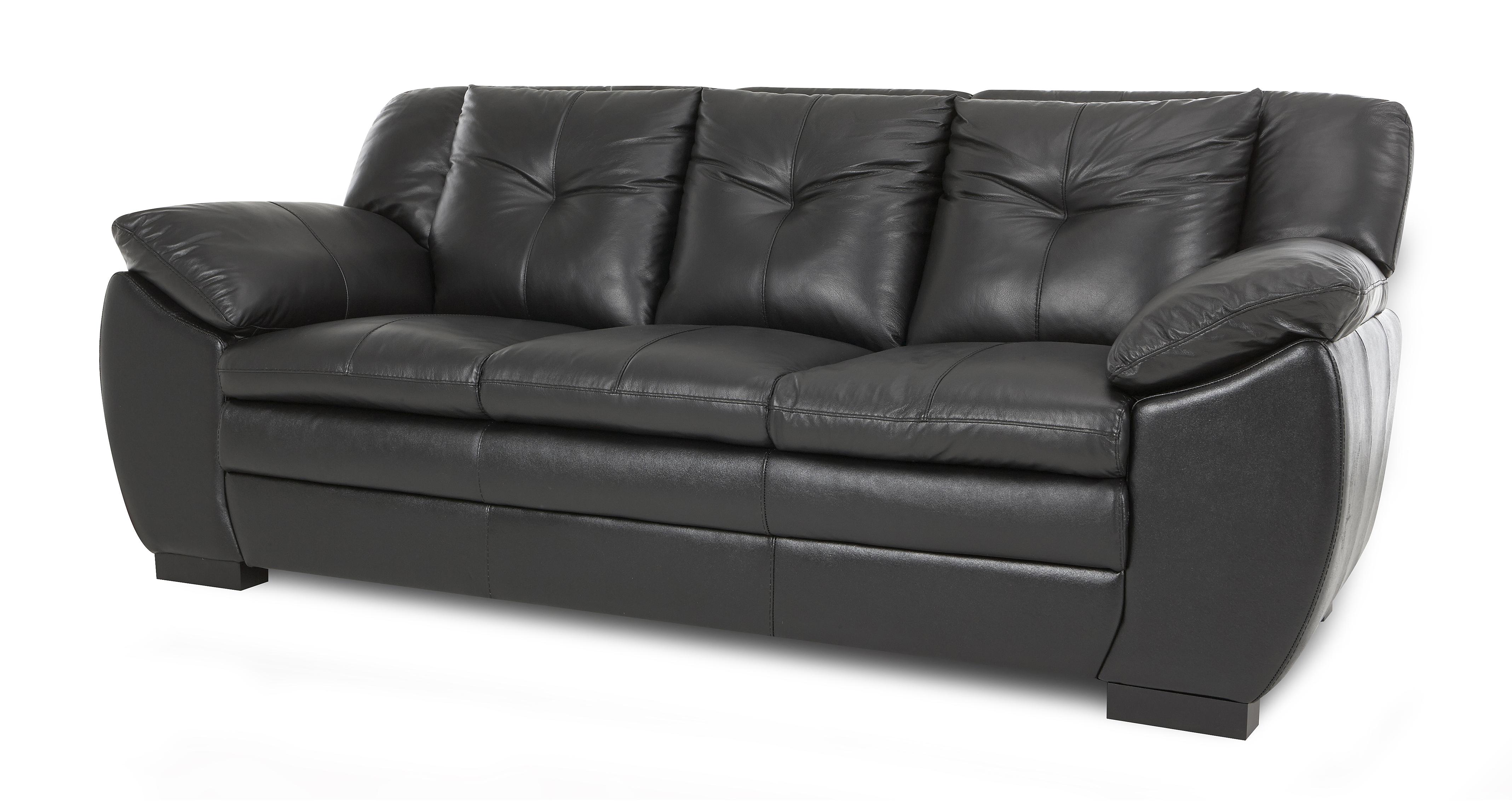 dfs leather sofa bed ebay