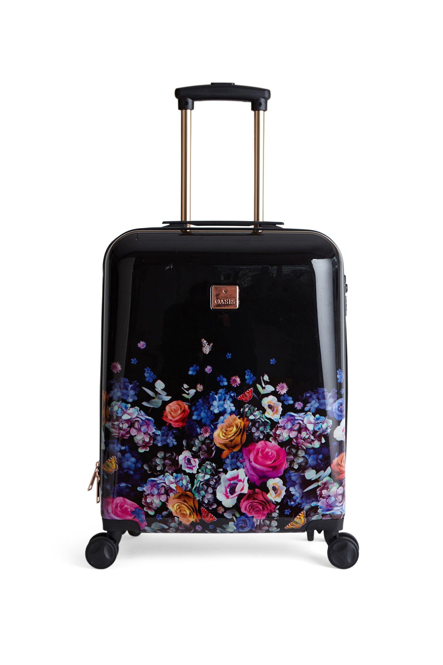 oasis floral suitcase