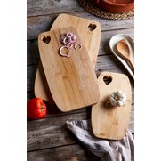 3-Piece Heart Detail Chopping Board Set