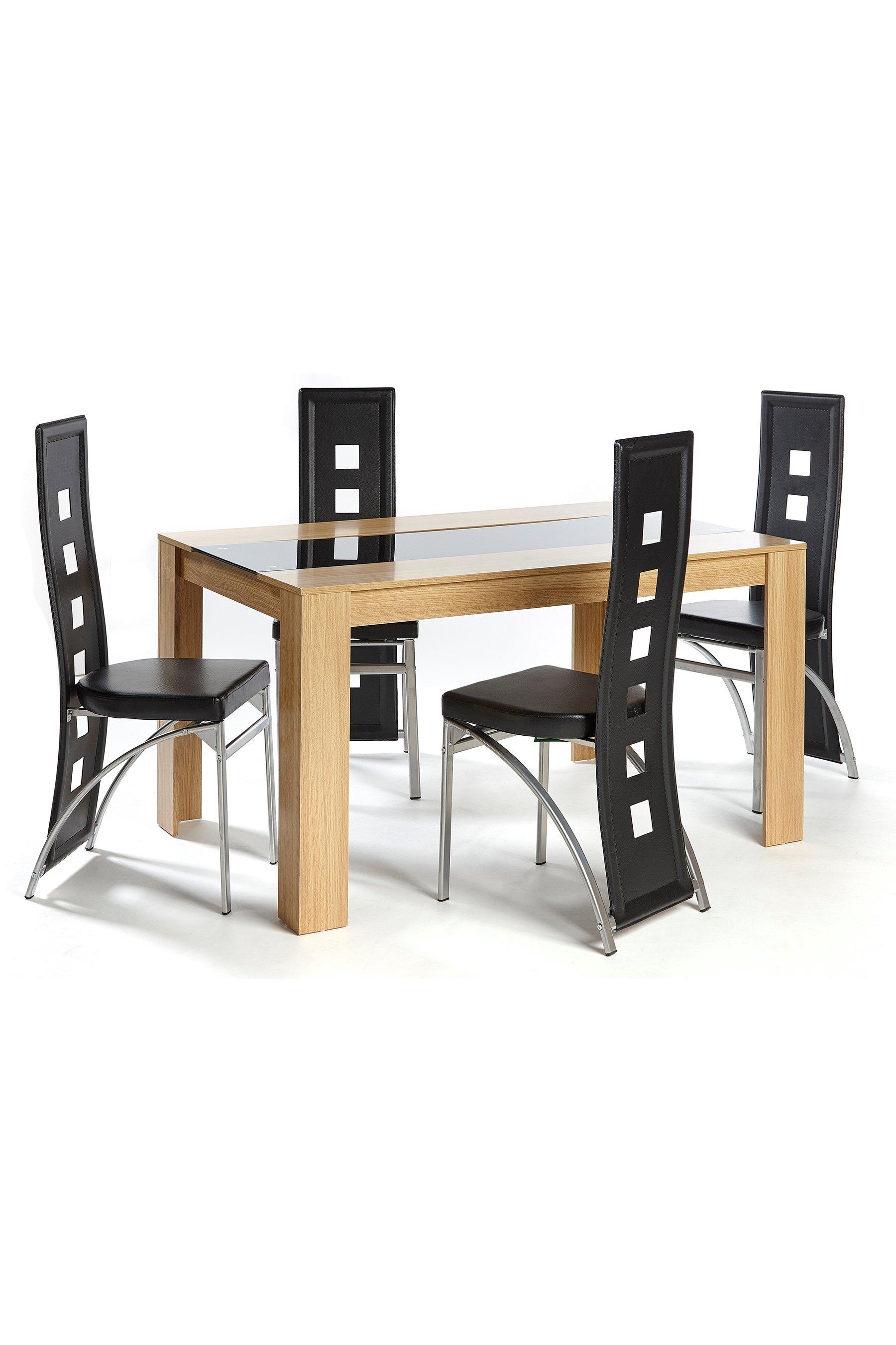 Image for Hudson 5-Piece Dining Set with Black Chairs from studio