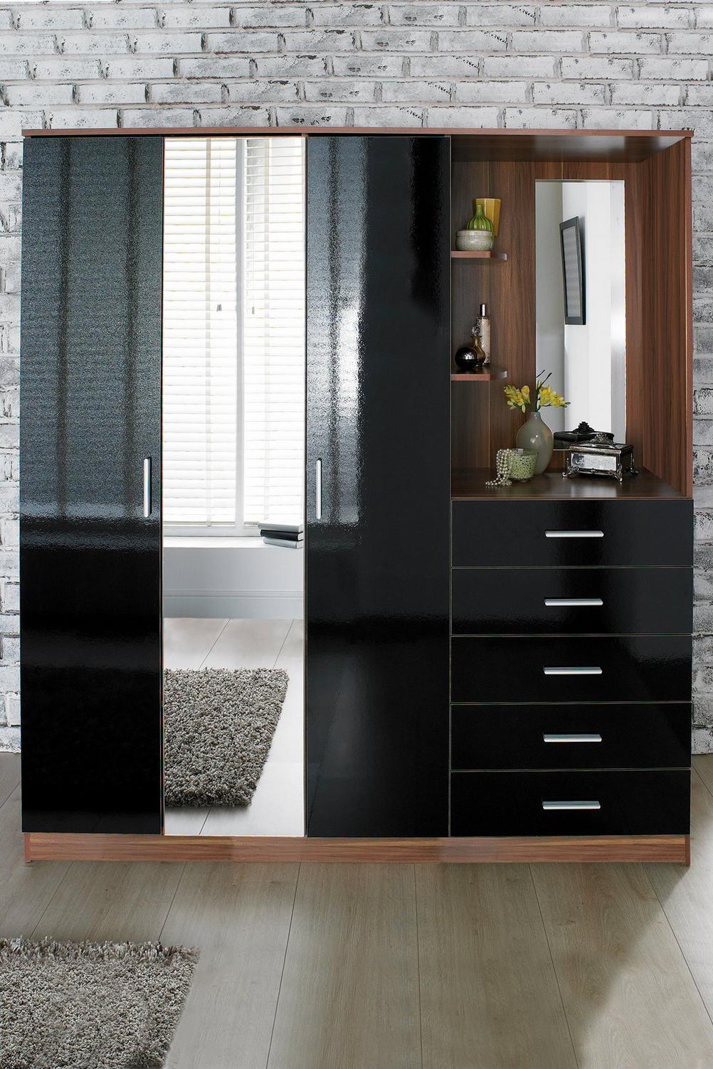 Carleton High Gloss Mirrored Combi Unit in a choice of styles eBay