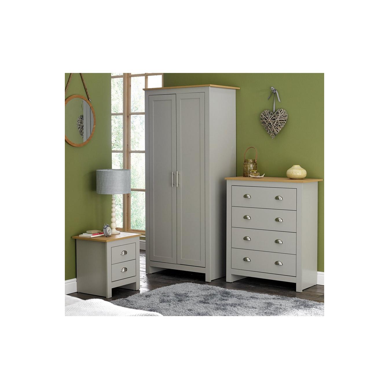3 Piece Lancaster Bedroom Set in Cream or Grey eBay
