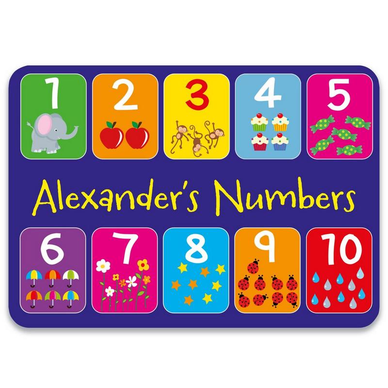 Personalised Numbers Place Mat