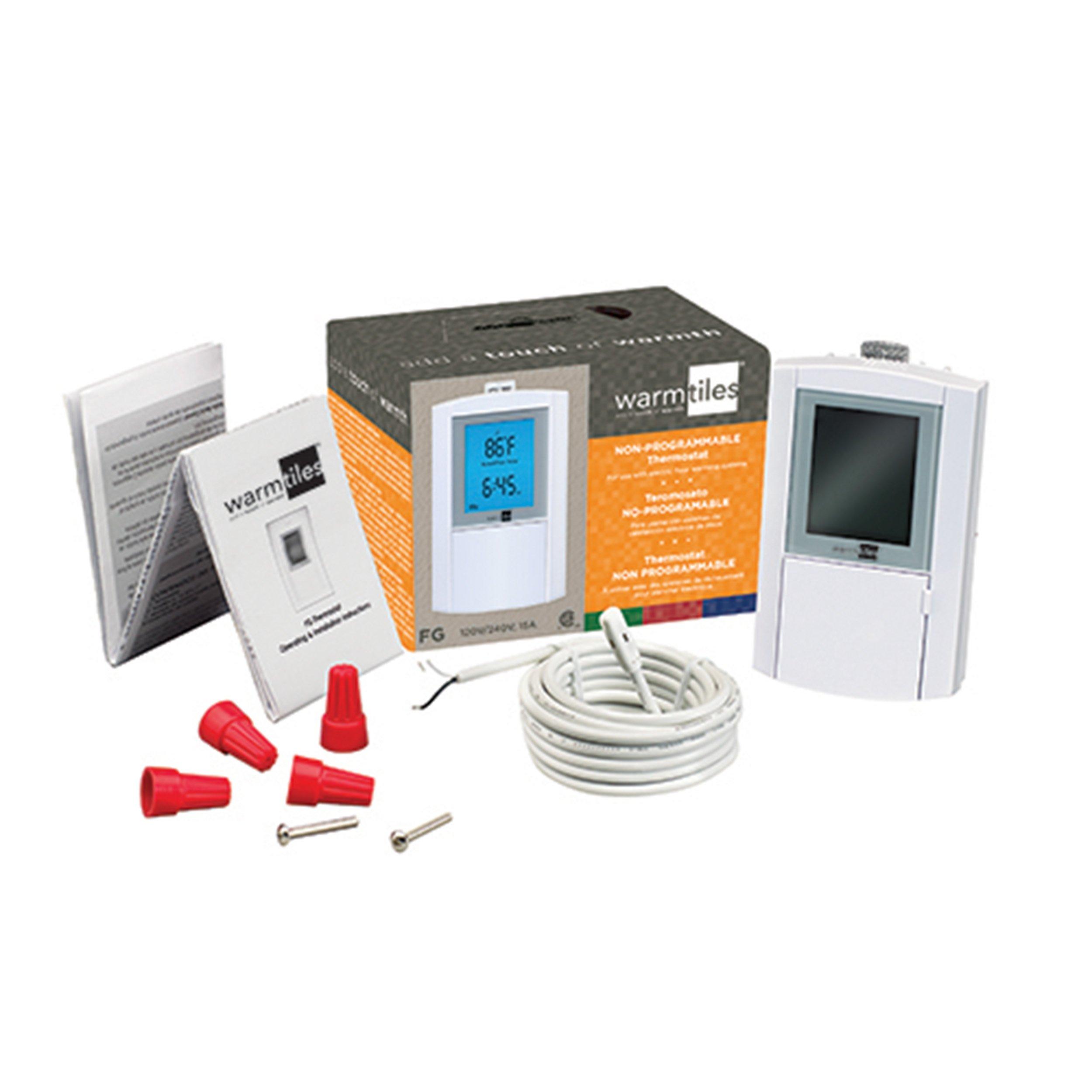 Fgs Easyheat Dual Voltage Non Programmable Thermostat 120 240v 120 240v 100065226 Floor And Decor