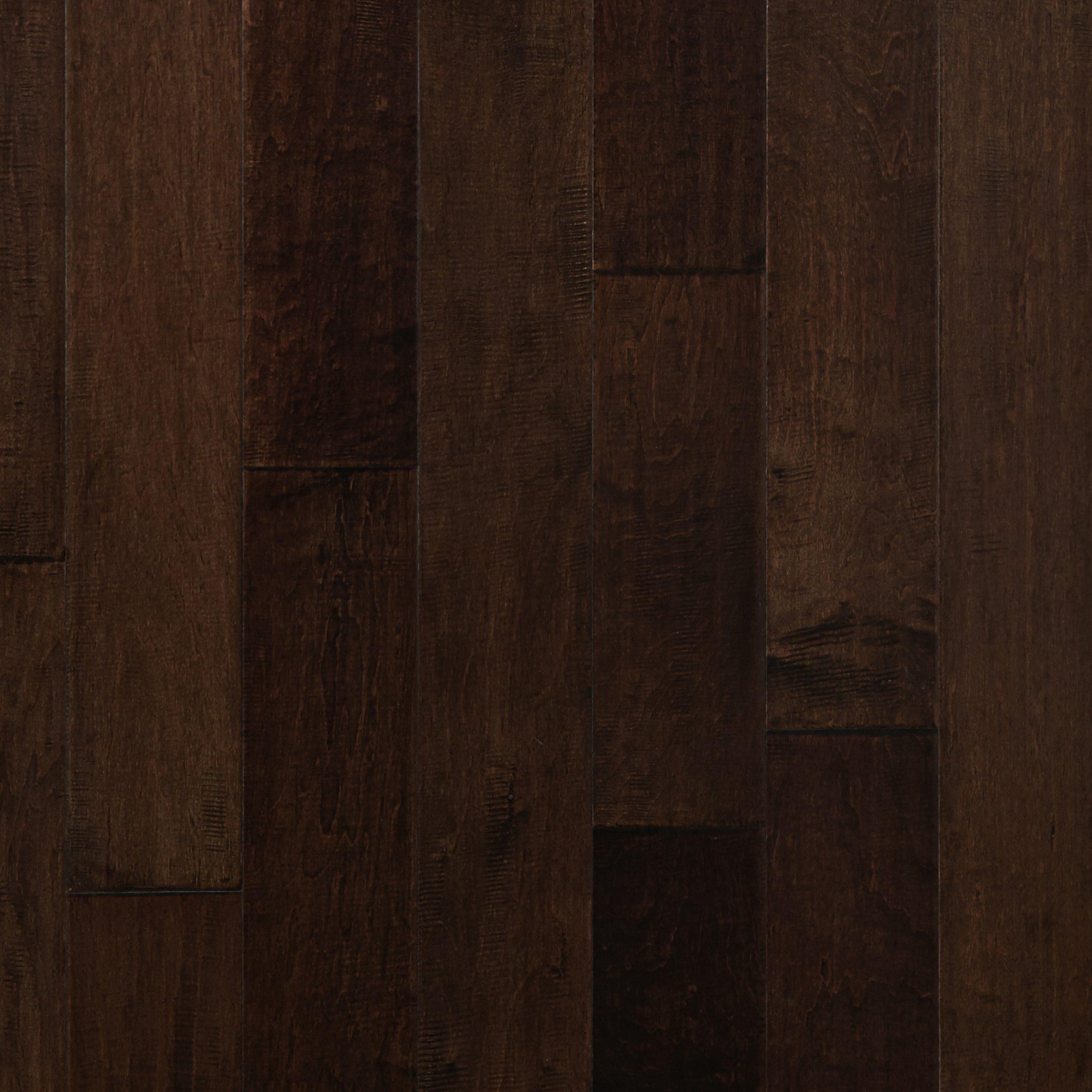 Cocoa Brown Maple Hand Scraped Locking Engineered Hardwood 3 8in