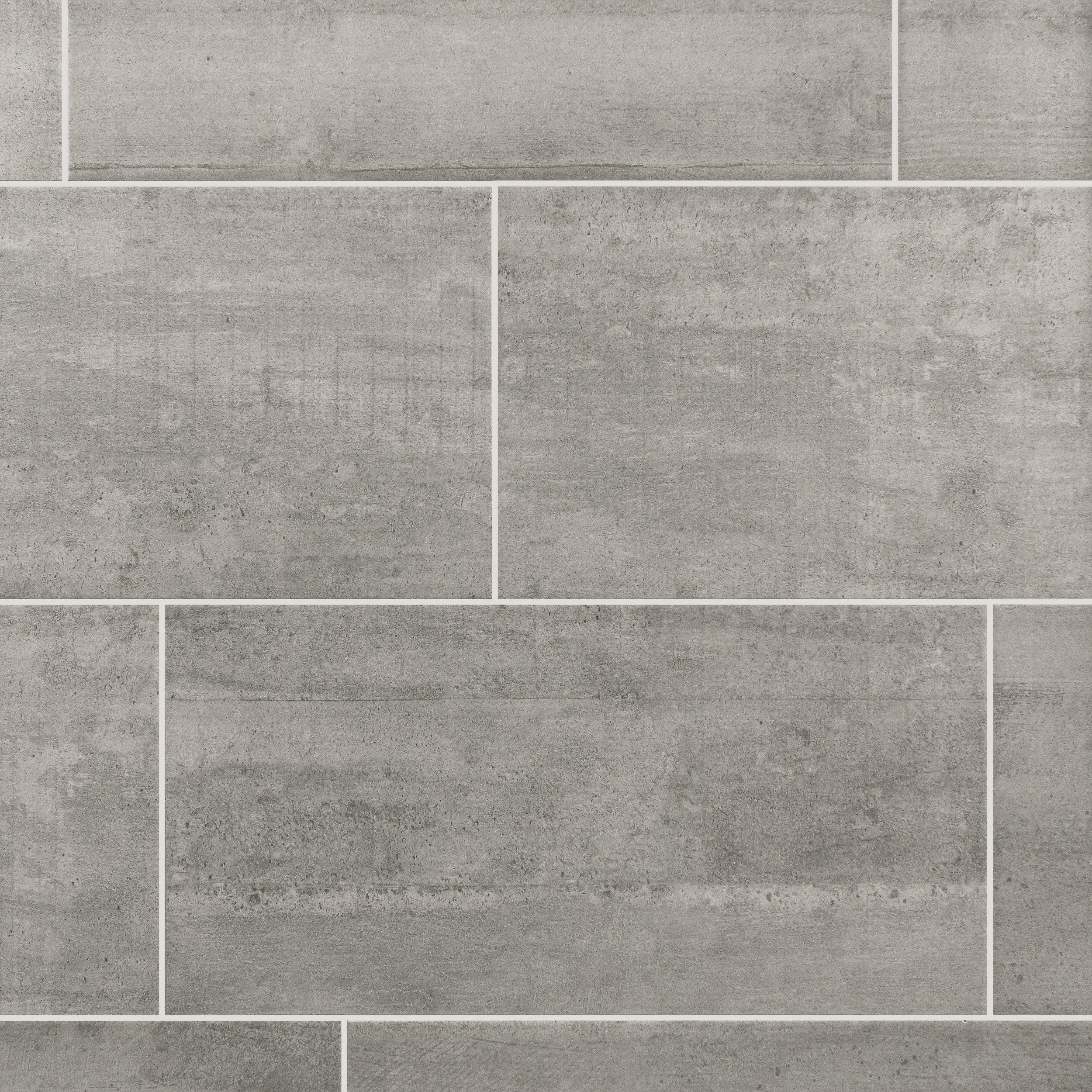 Concrete Gray Ceramic Tile 12 X 24 100136795 Floor And Decor