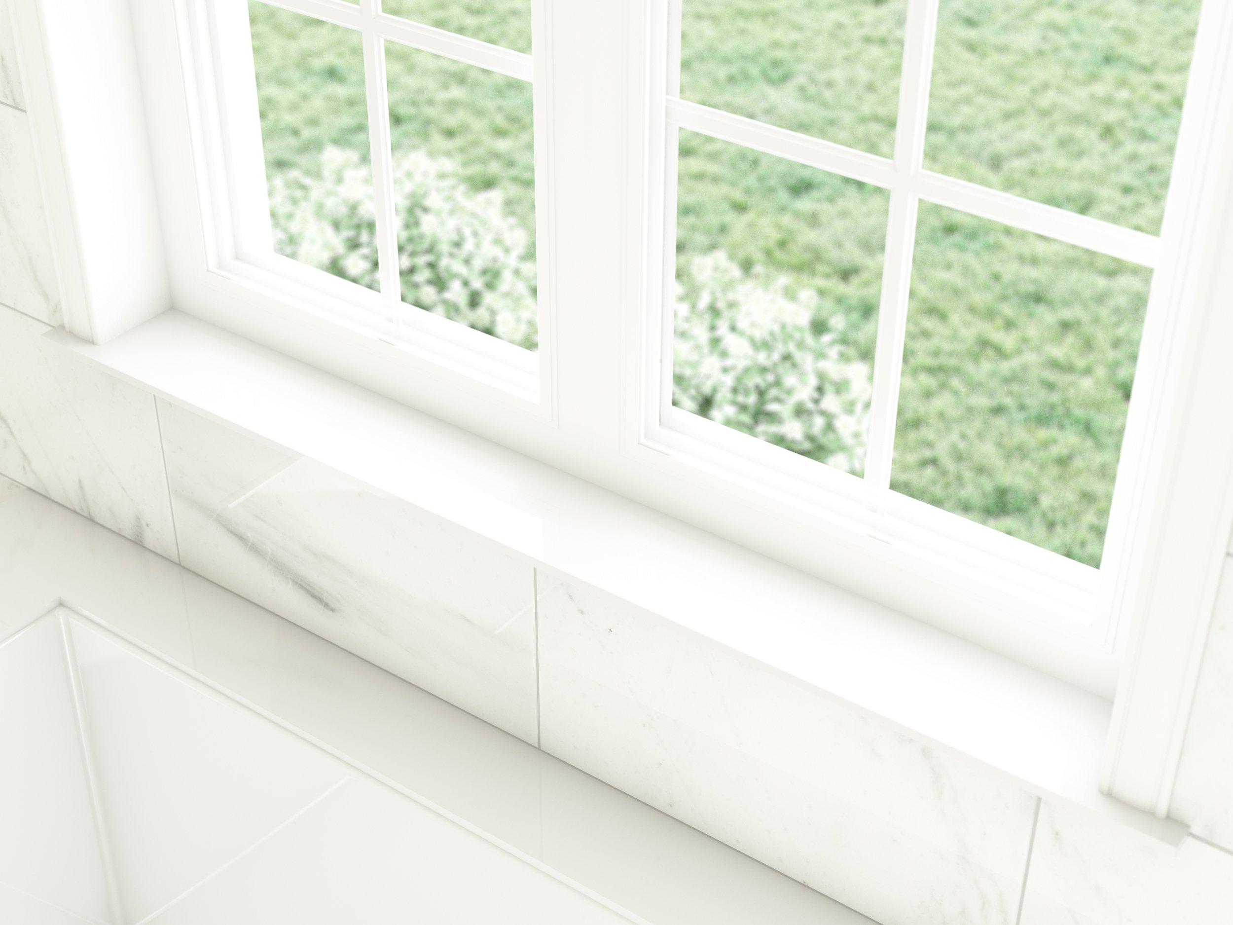 Pure White 6 X 74 In Glass Window Sill 6 X 74 100224245