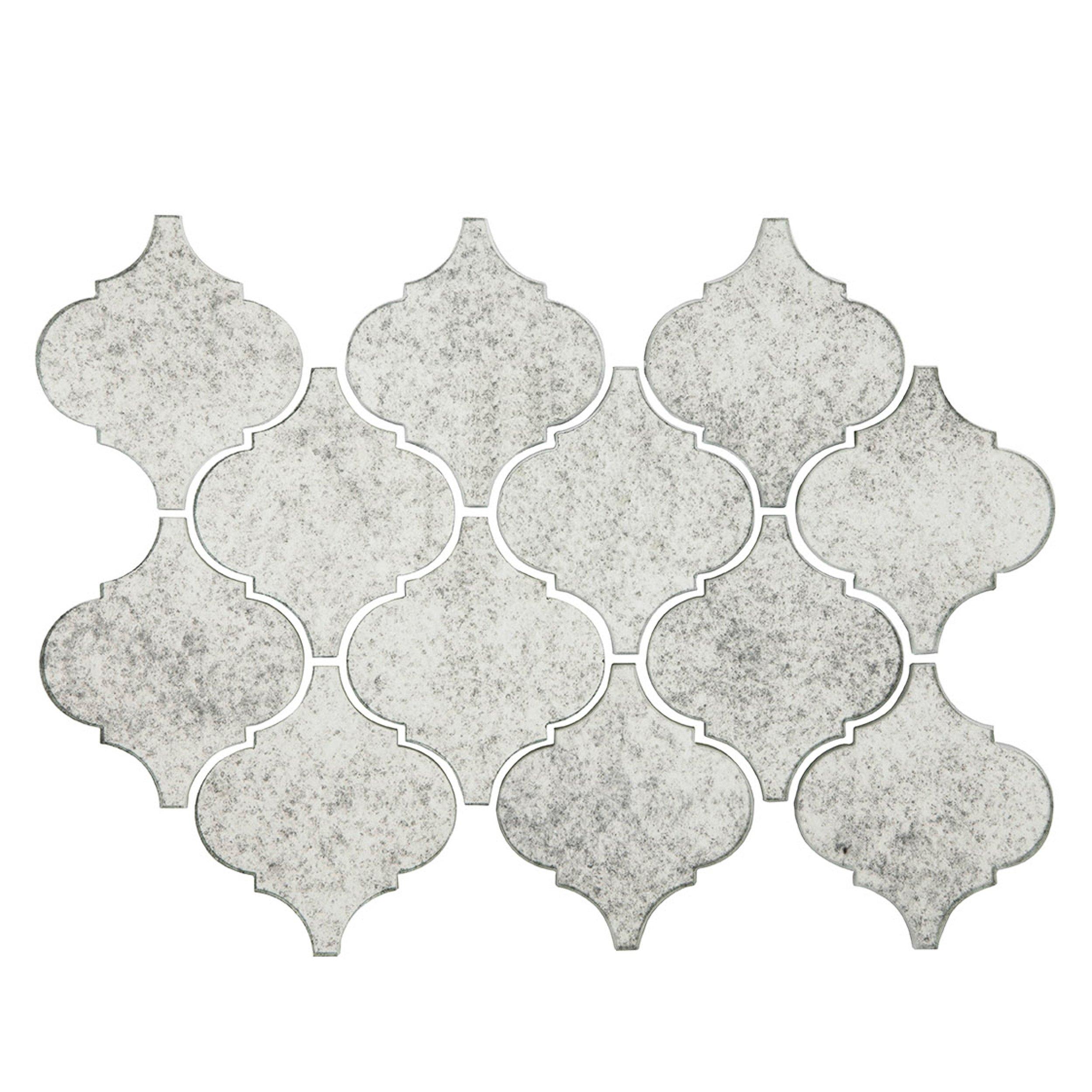 Antique Mirror Arabesque Glass Mosaic 10 X 16 100235068
