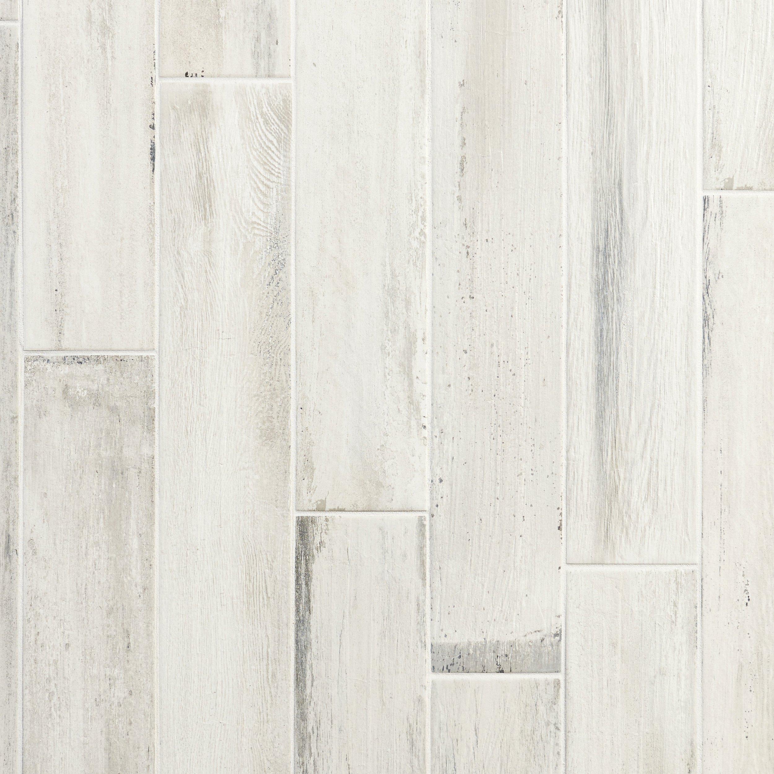 Lexington White Wood Plank Porcelain Tile 6 X 33 100378181