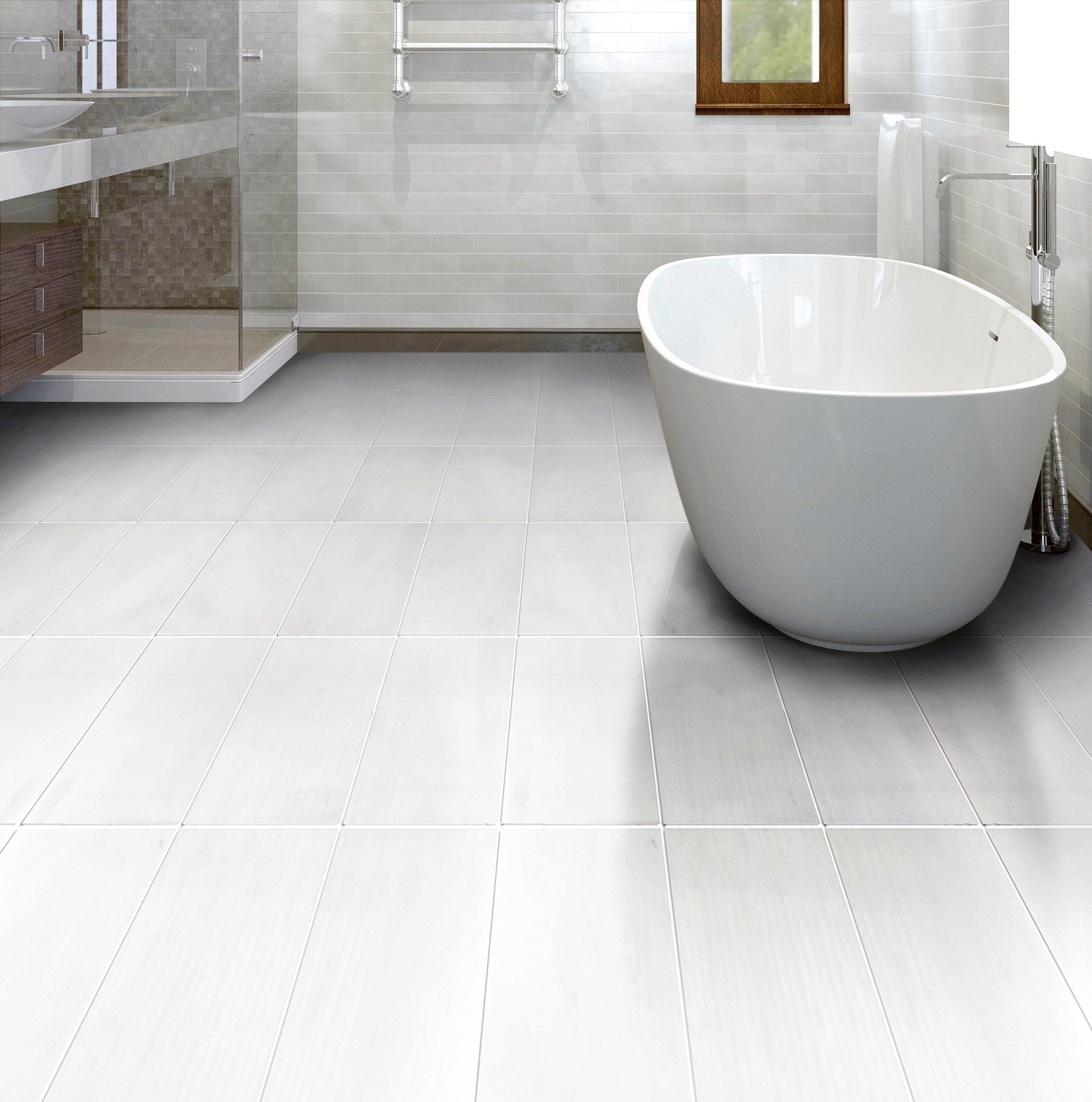 Incredible Master Bathroom With Carrara Marble Tile Surround