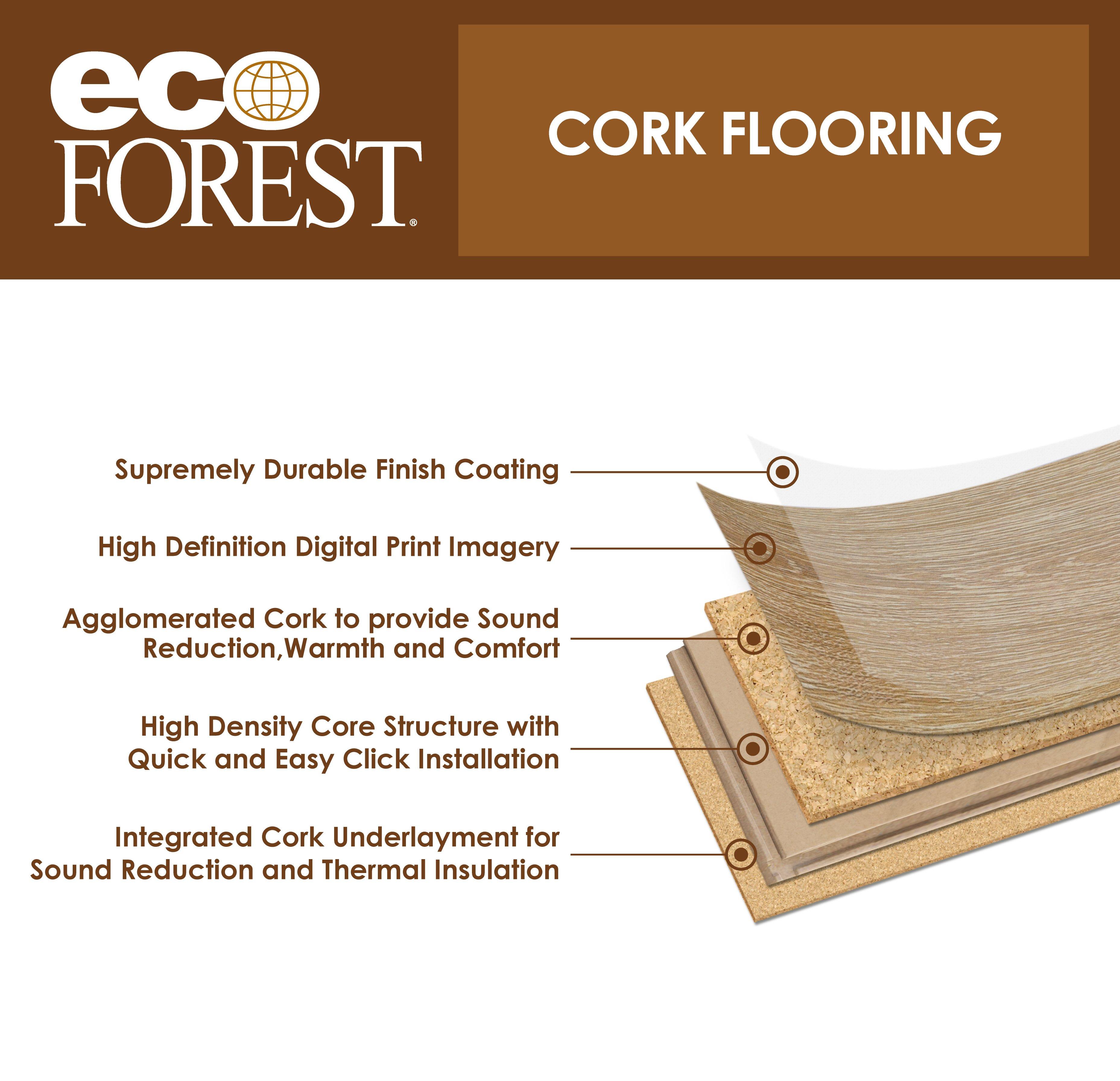 Sunset Oak Smooth Cork Plank 3 8in X 7 1 4in 100498922
