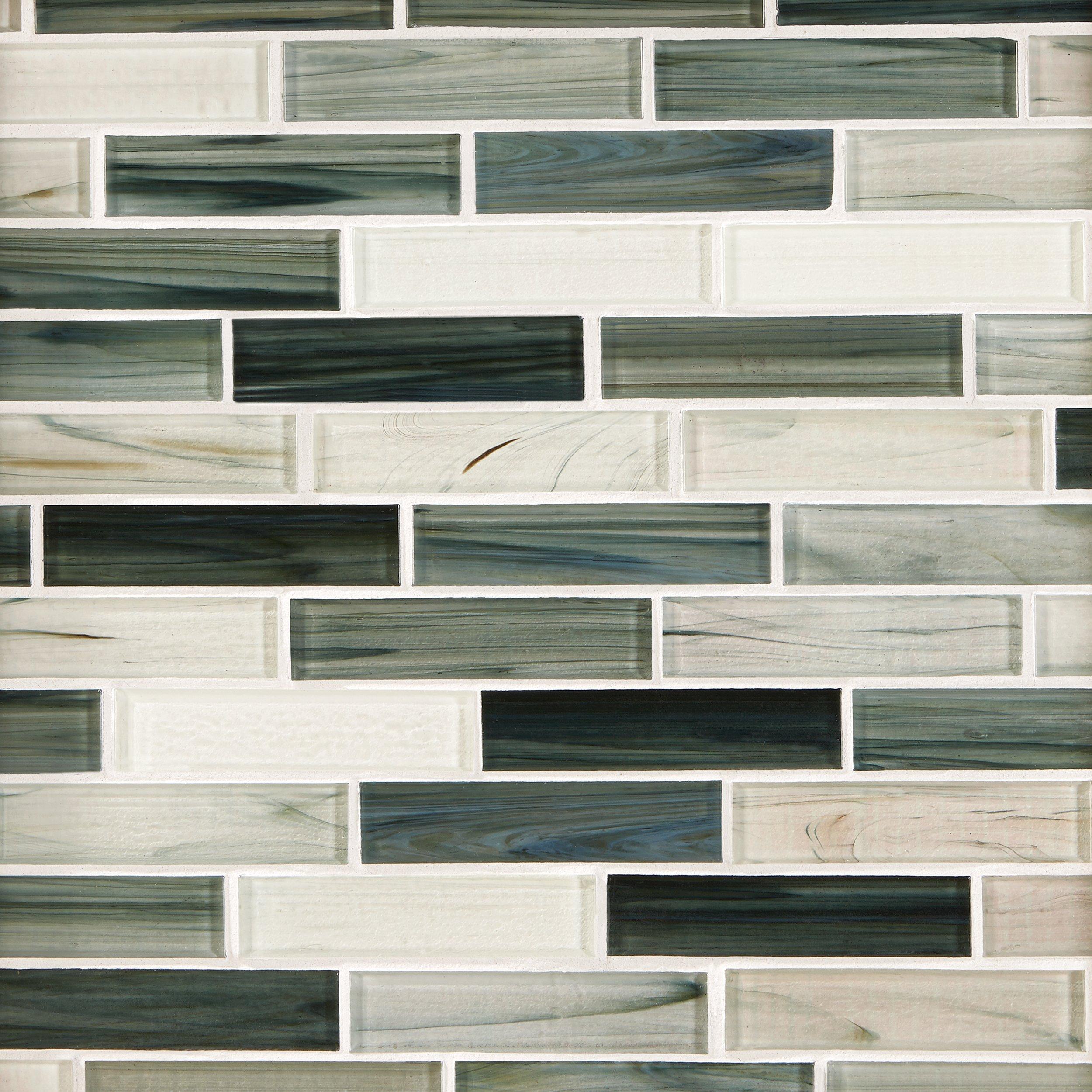 Garden Grove Linear Glass Mosaic 12 X 14 100559319 Floor And