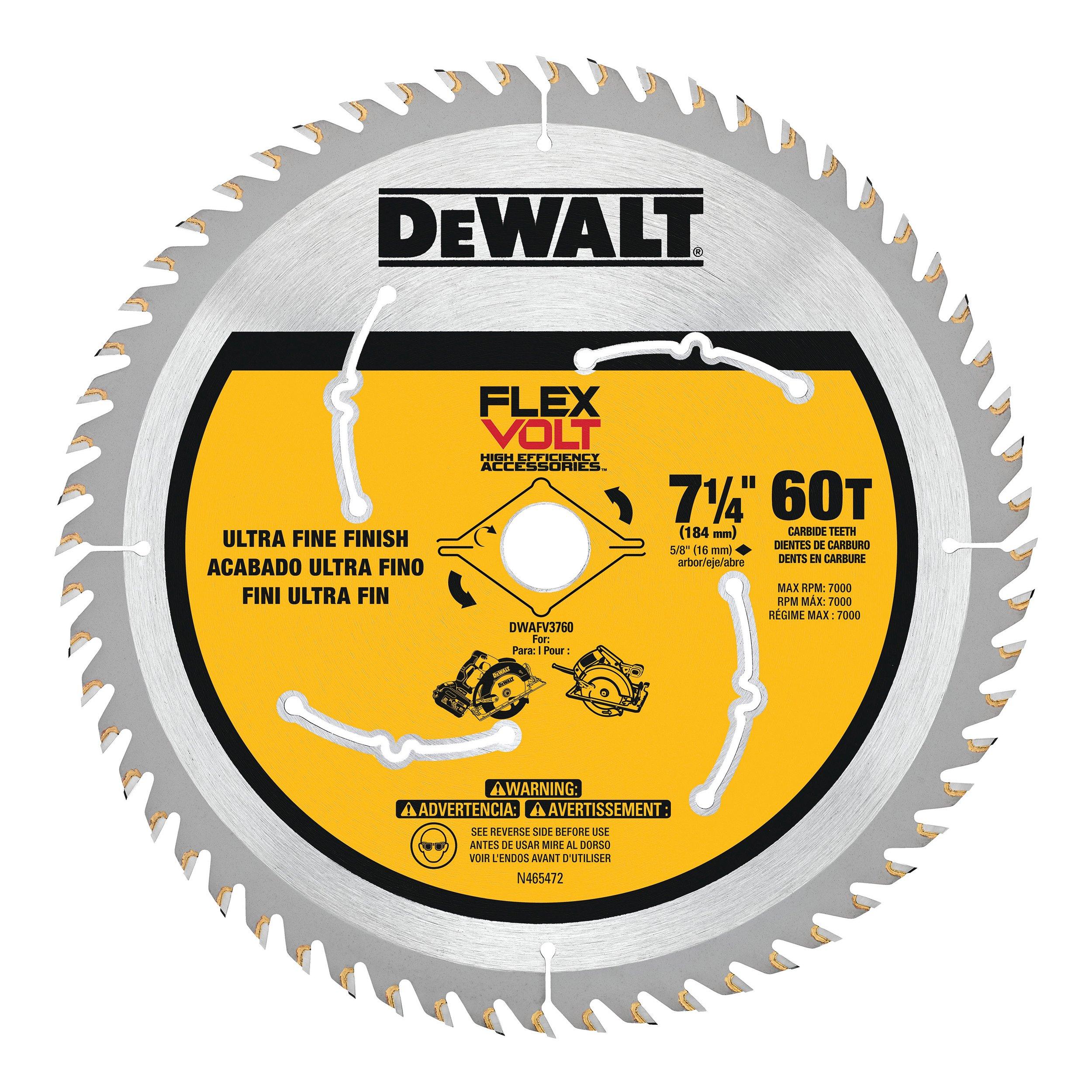 Dewalt 7 1 4in 60t Flexvolt Circular Saw Blade 7 1 4 In X 60t