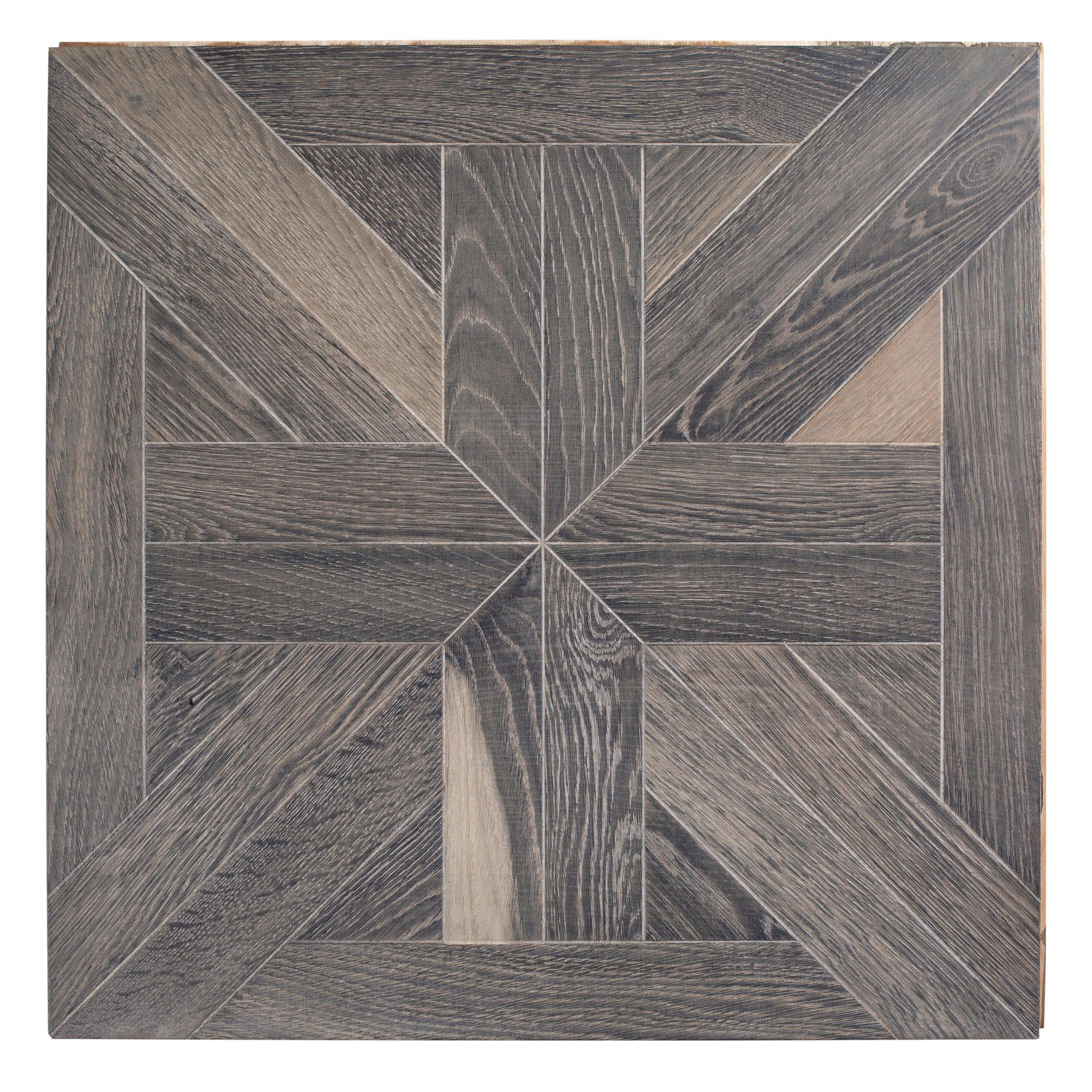 Canterbury Oak Wire Brushed Engineered Hardwood Medallion 5 8in