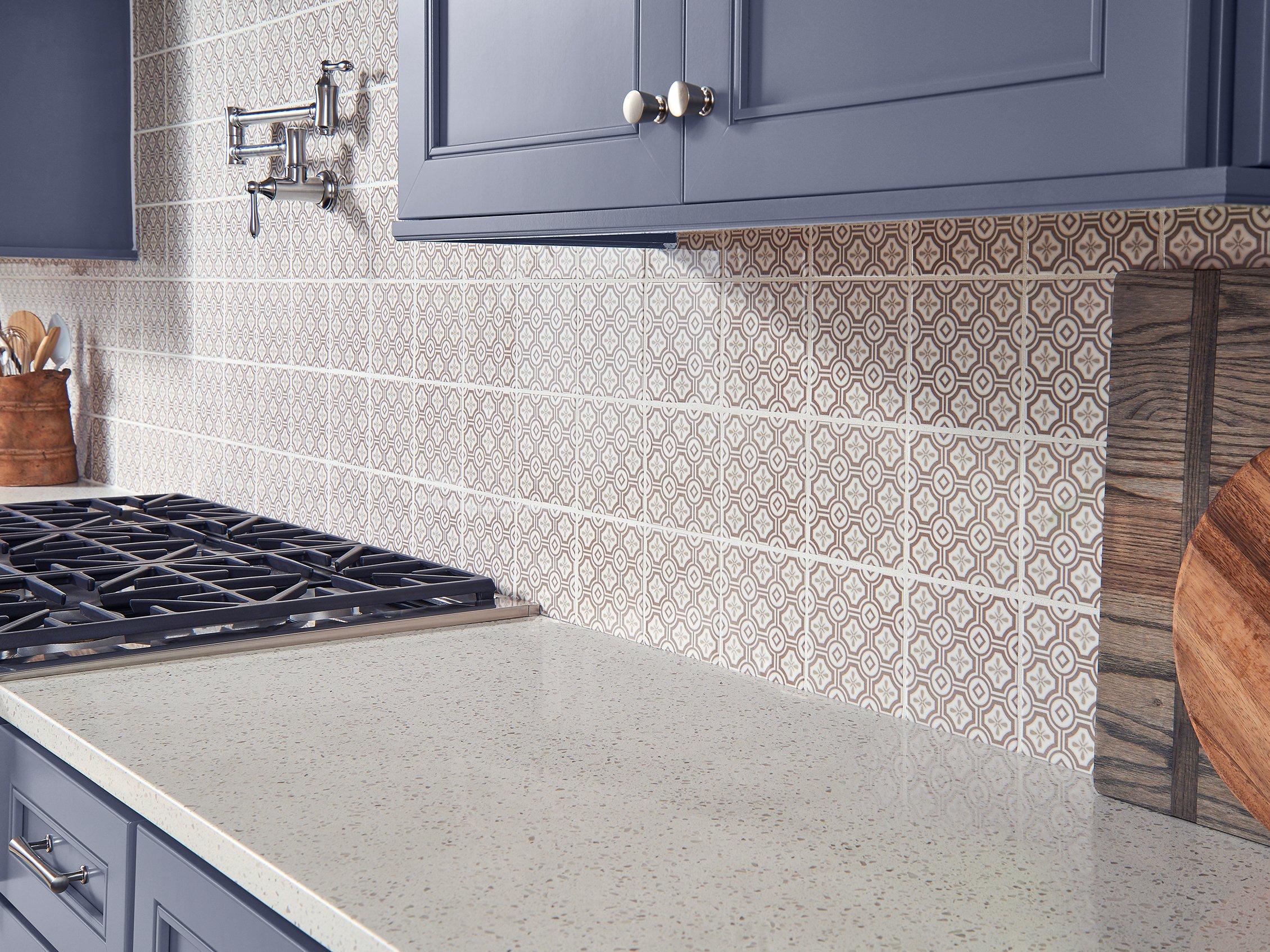 Ready To Install Ice White Quartz Slab Includes Backsplash 112 X