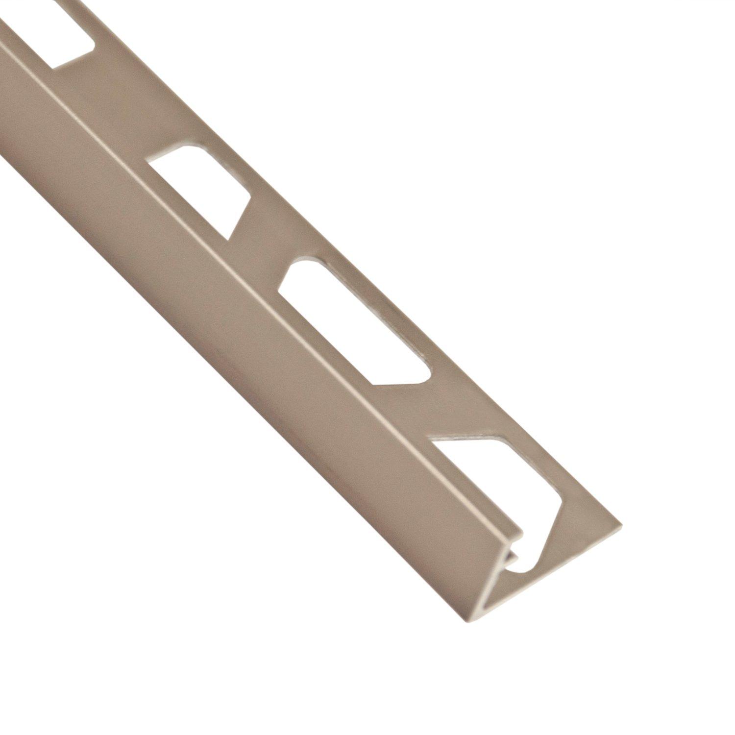 Schluter Jolly Edge Trim 1 2in In Satin Nickel Anodized Aluminum