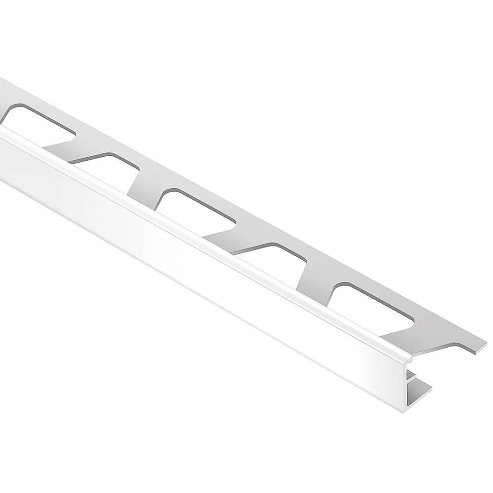 Schluter Jolly Edge Trim 3 8in Aluminum Bright White 3 8in