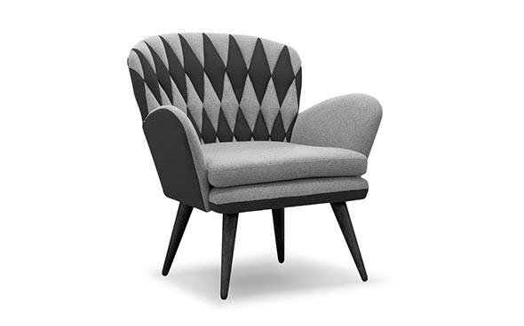 Freja anthracite accent chair