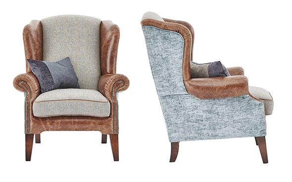 westwood leather wing chair