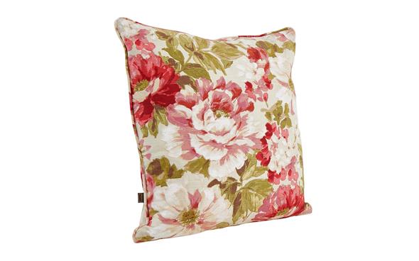 Alison floral red cushion