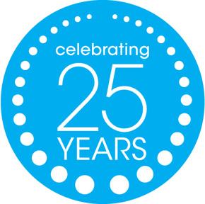 25 years furniture village logo