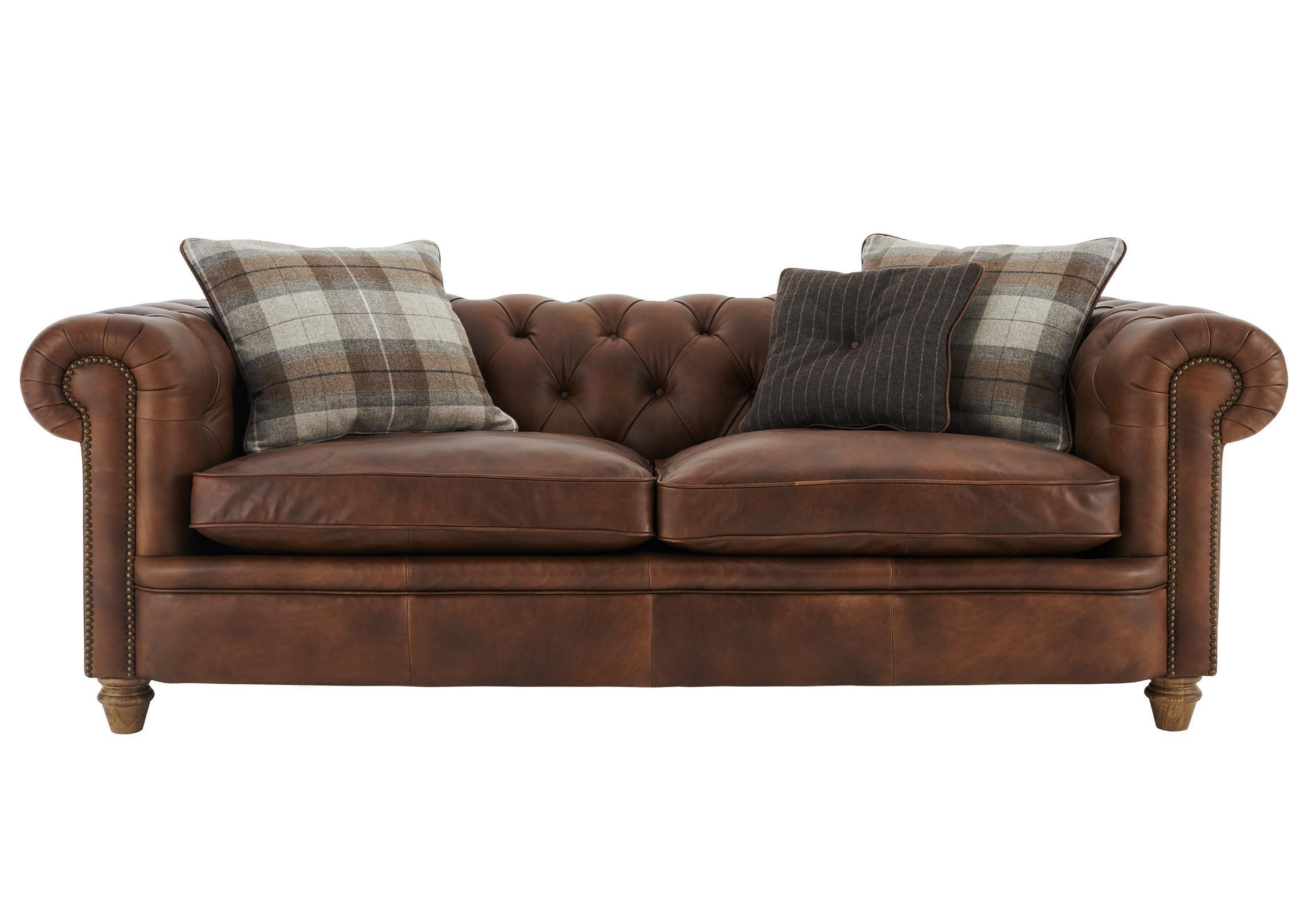 New England Newport 4 Seater Leather Sofa Furniture Village