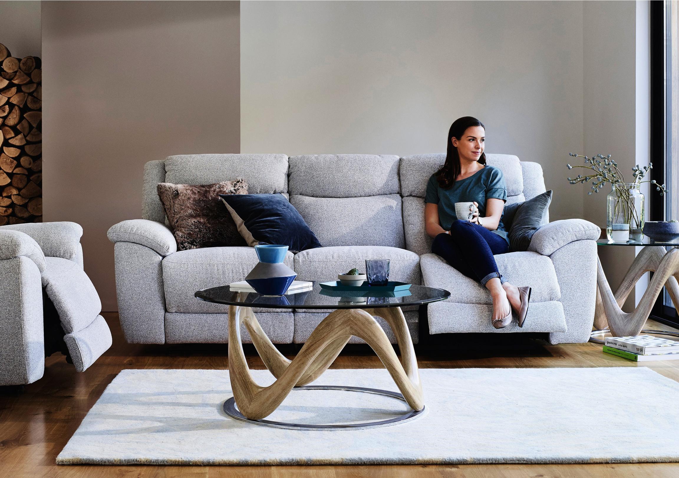 Bounce 3 Seater Fabric Recliner Sofa Furniture Village