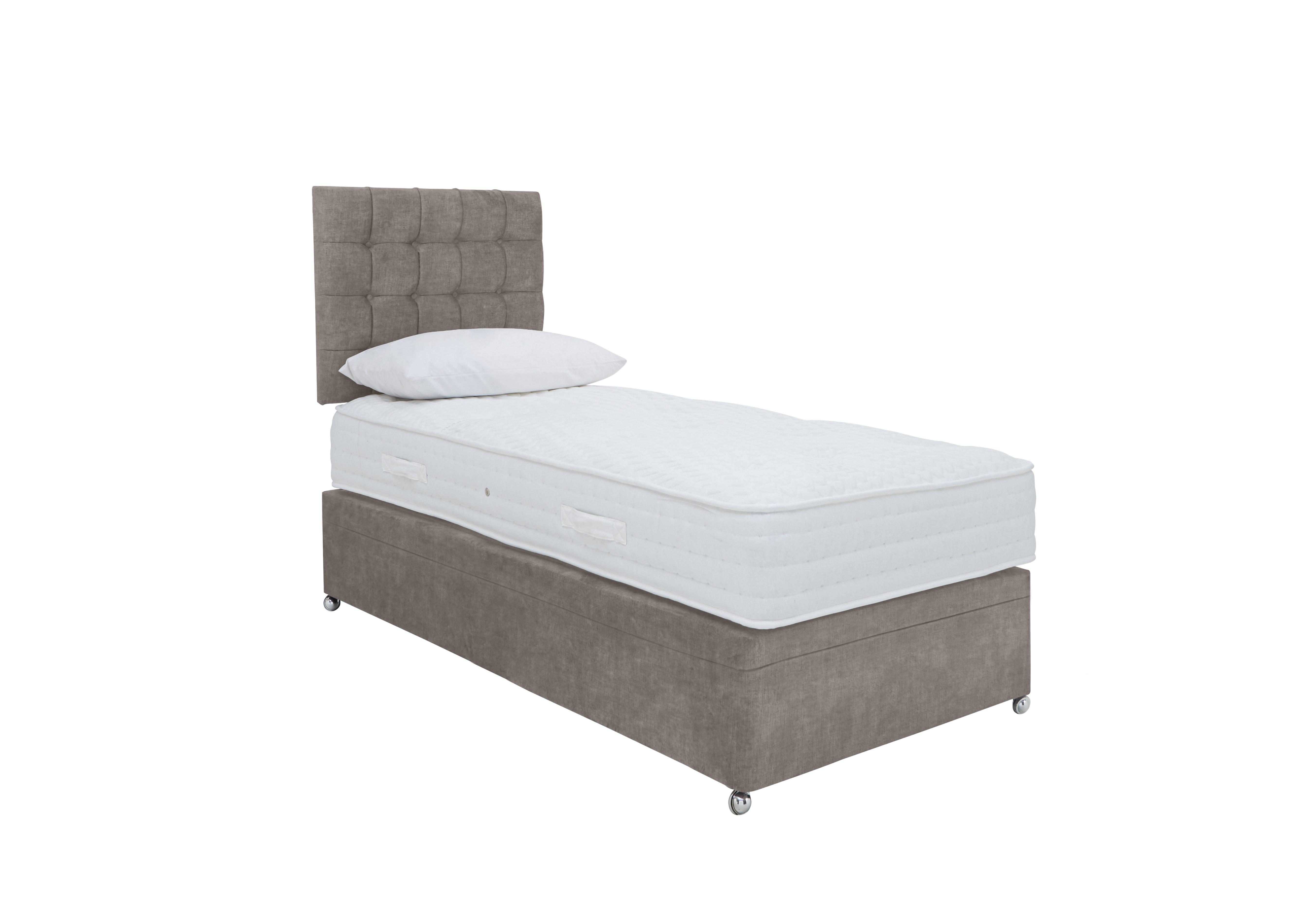 Sleep Story - Ergo 1000 Side Ottoman Divan Set - Single - Grey