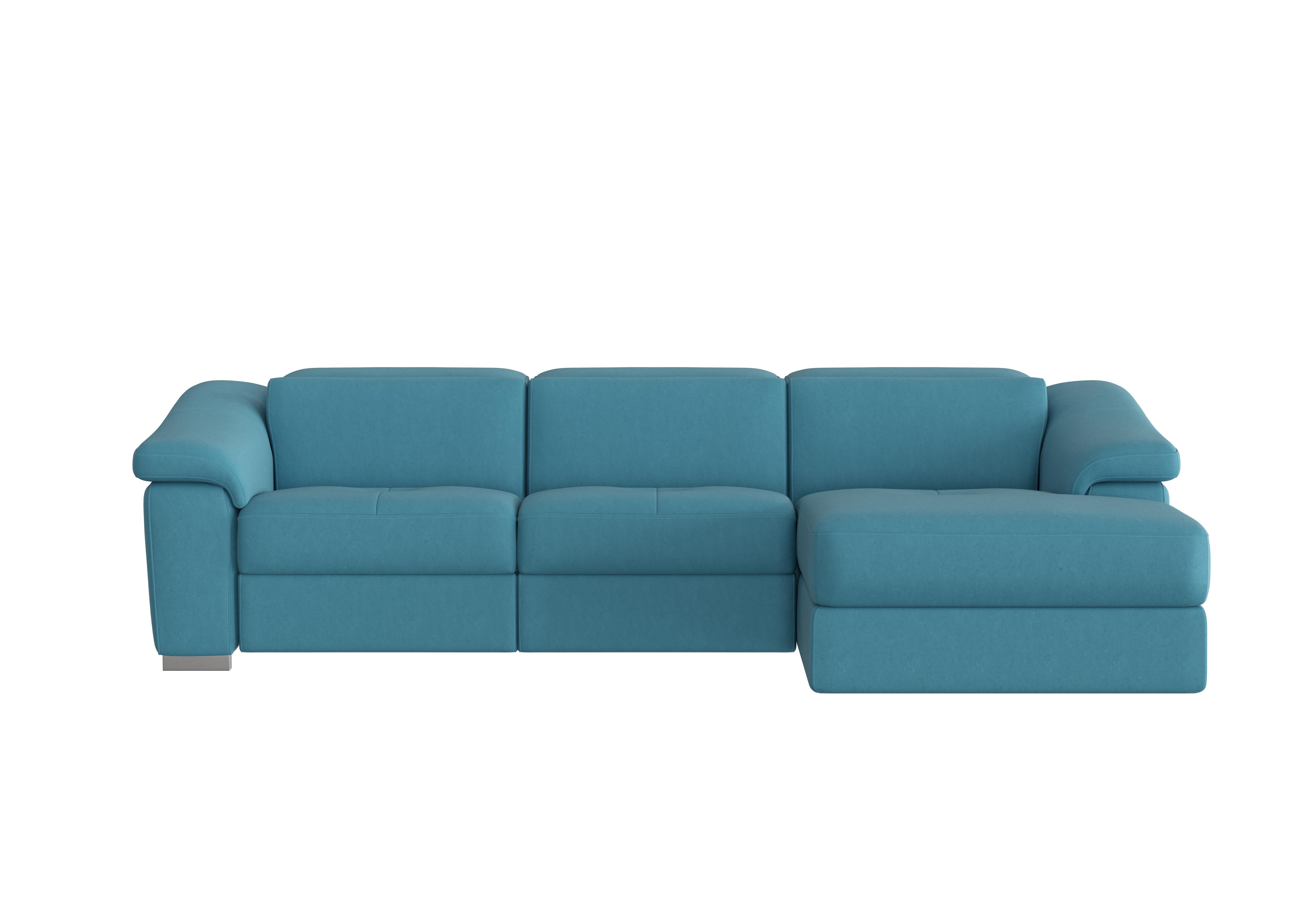 Nicoletti - Galileo Fabric Chaise End Sofa - Blue