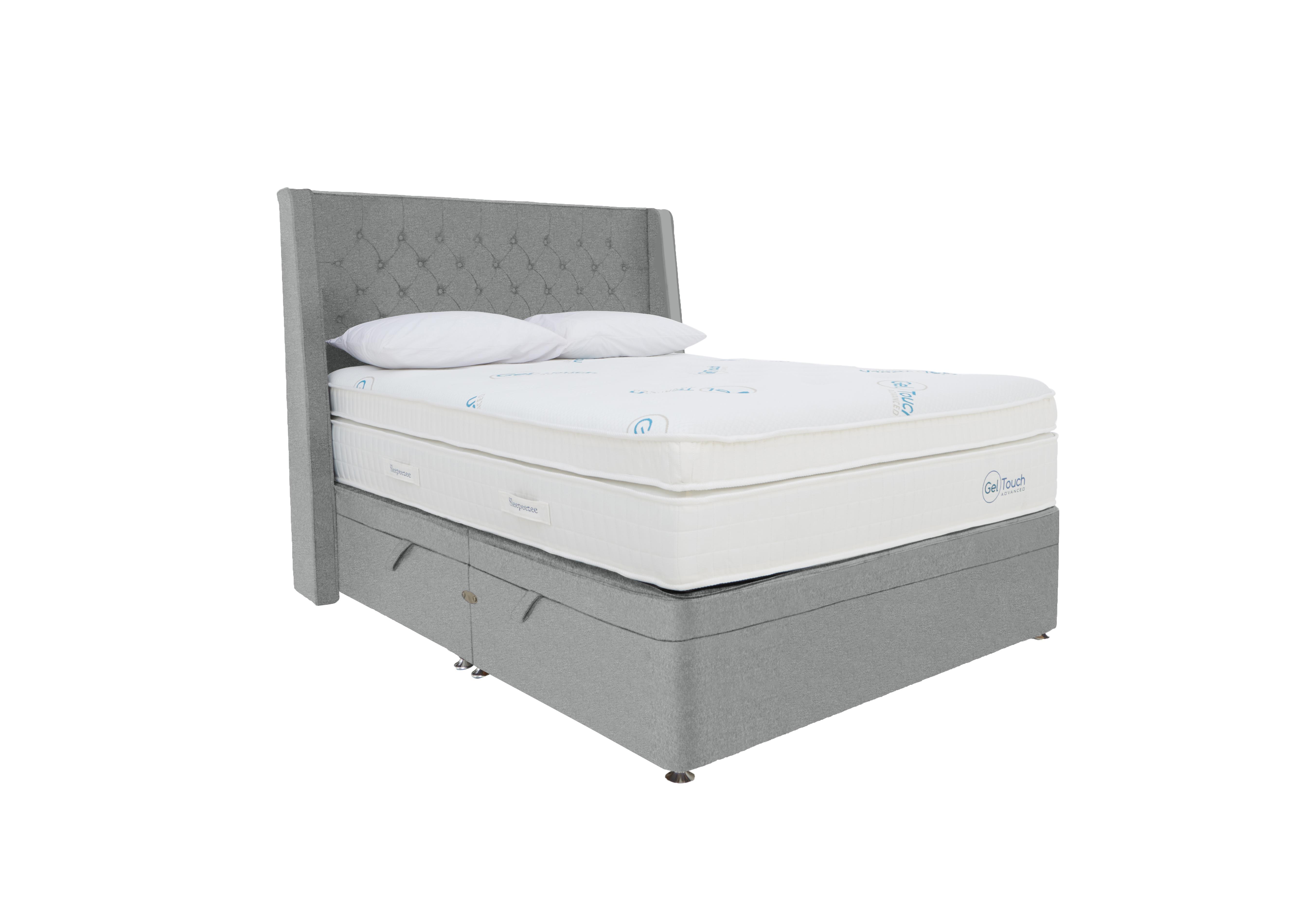 Sleepeezee - Geltouch Advanced 10000 Side-Lift Ottoman Divan Set - Double - Grey