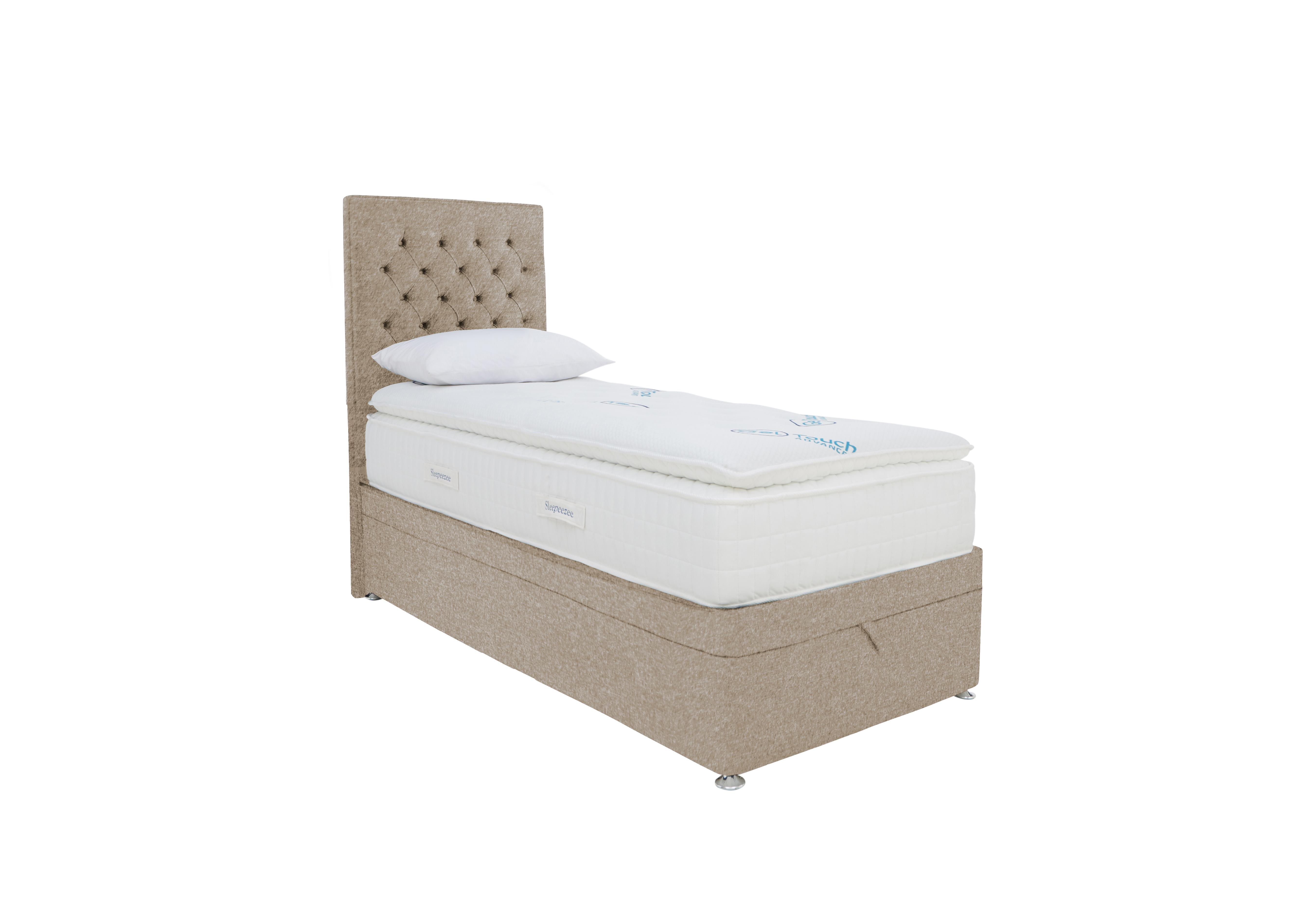 Sleepeezee - Geltouch Advanced 10000 End-Lift Ottoman Divan Set - Single - Beige