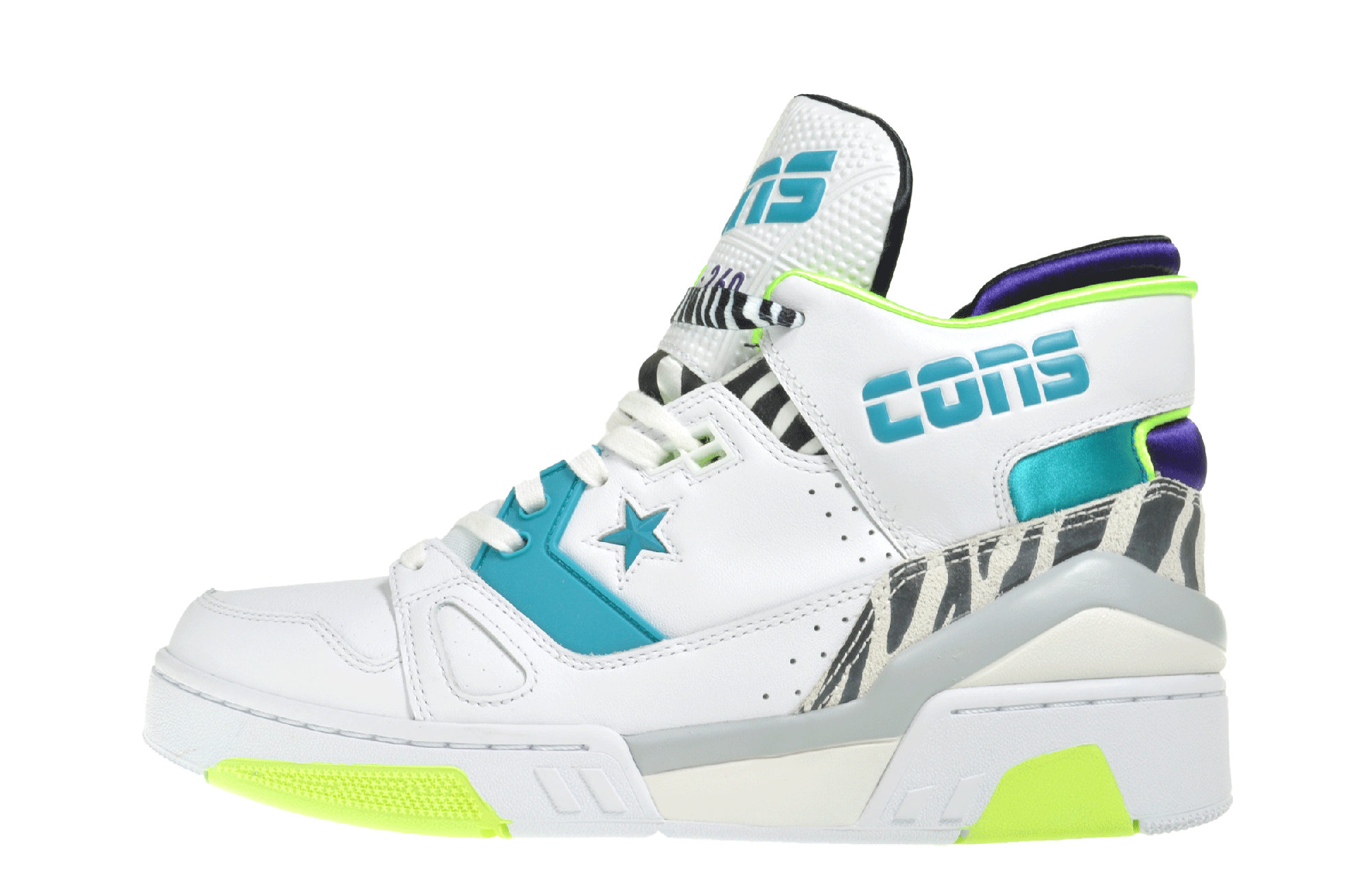 Converse Cons ERX260 Mid "Black/Teal + White/Teal" Casual Shoes