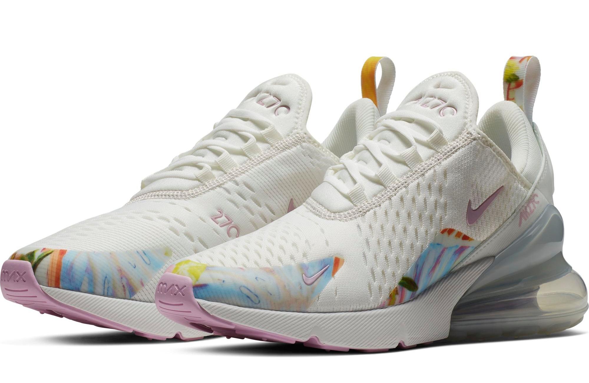 nike air 270 white and pink