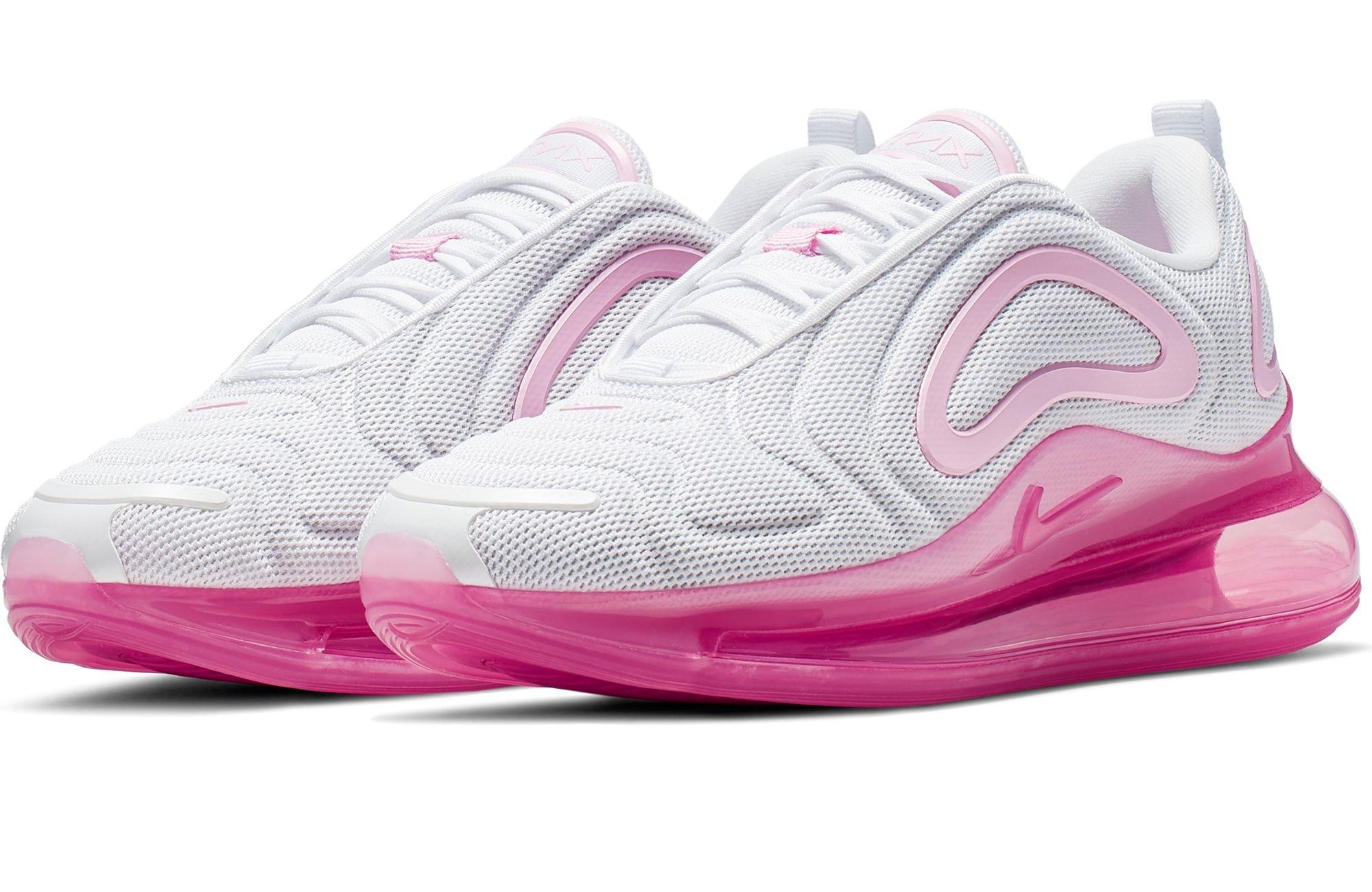 Nike Air Max 720 trainers in pink and blue
