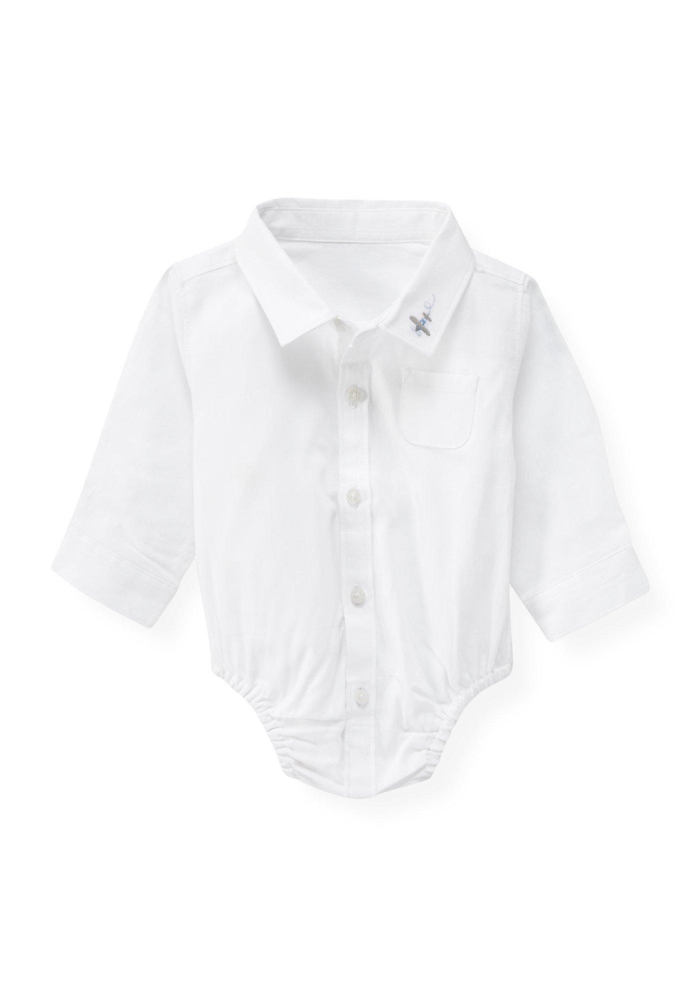 Baby Boy Jet Ivory Plane Dress Shirt Bodysuit at JanieandJack