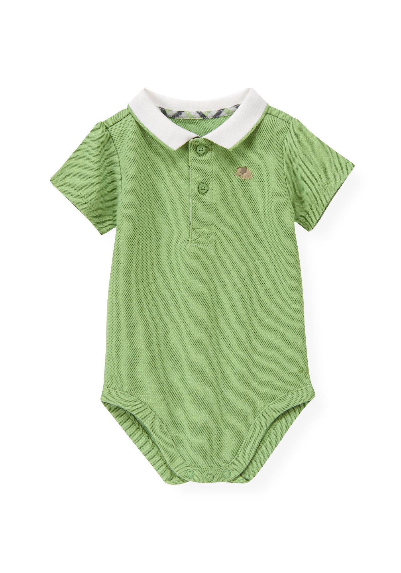 baby boy polo bodysuit