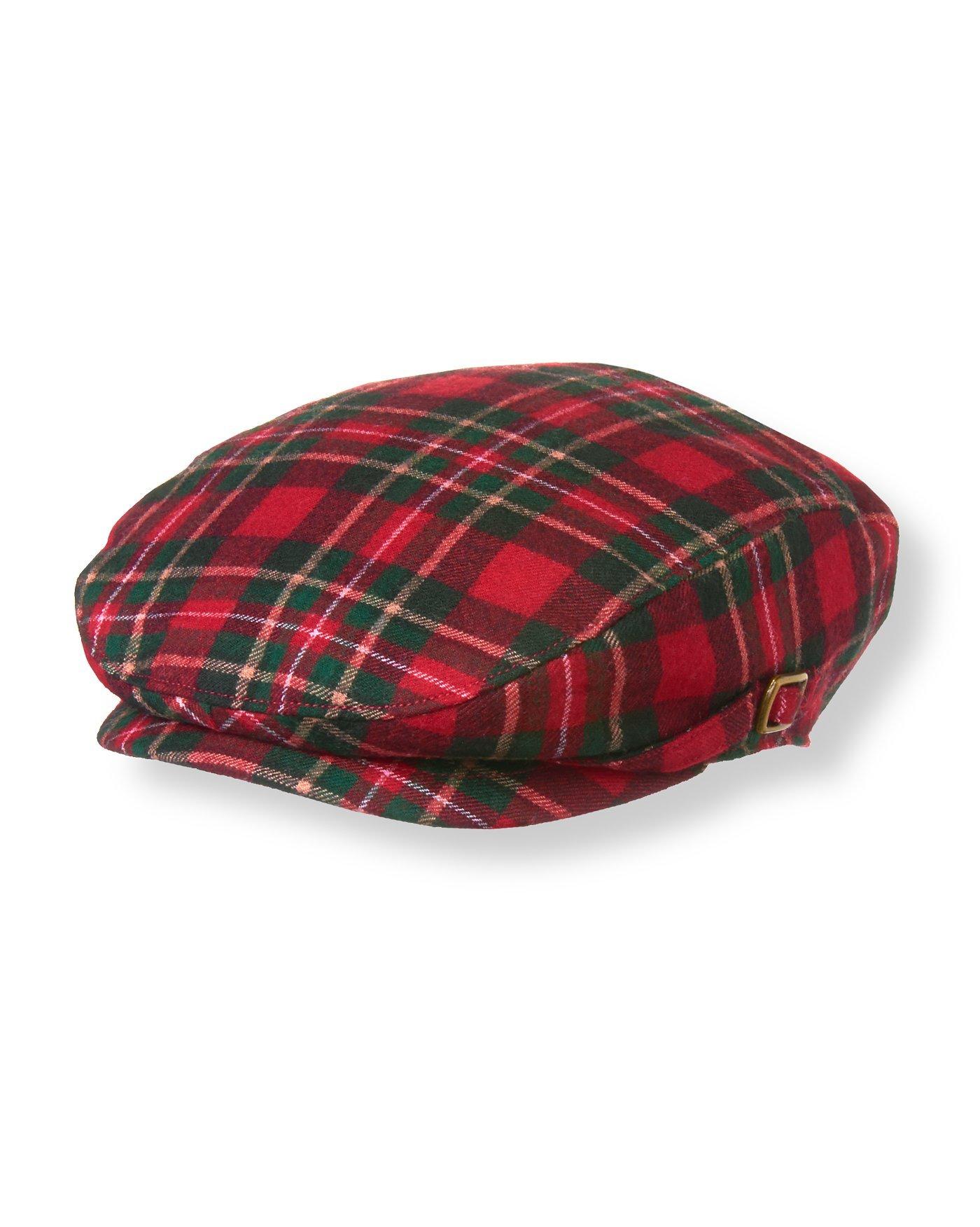 Boys Tartan Red Plaid Tartan Plaid Wool Cap at JanieandJack