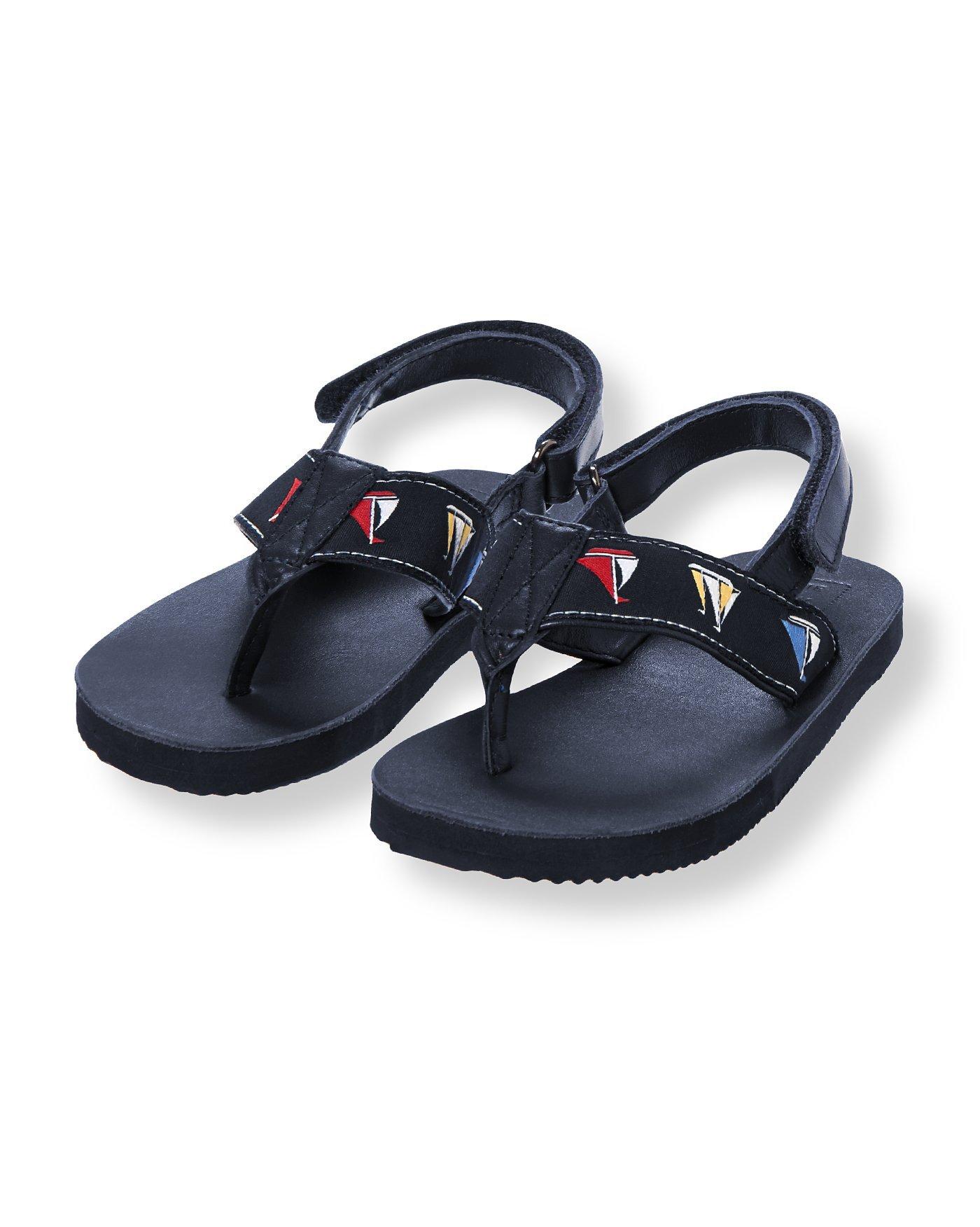 Nautical Navy Sailboat Flip Flop at JanieandJack