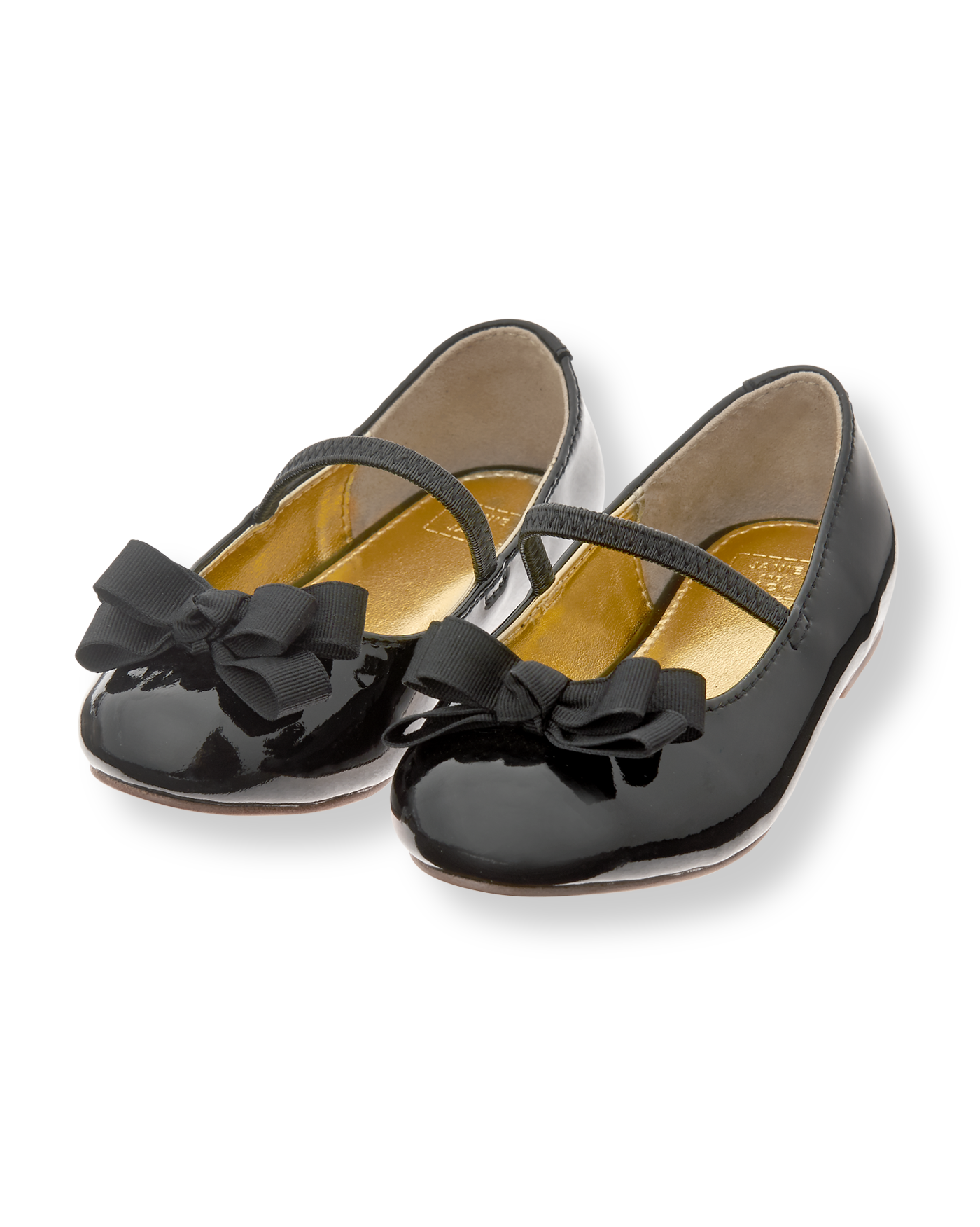 patent flats with bow