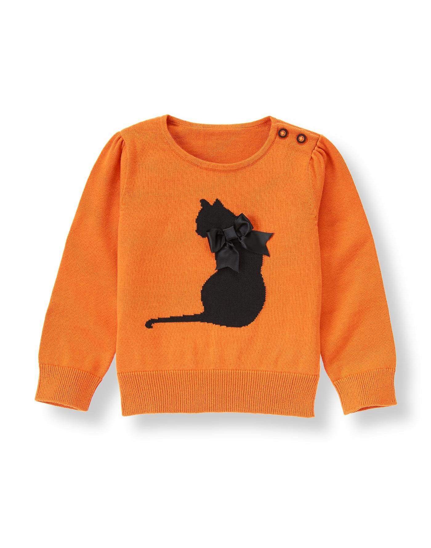 Pumpkin Cat Sweater at JanieandJack
